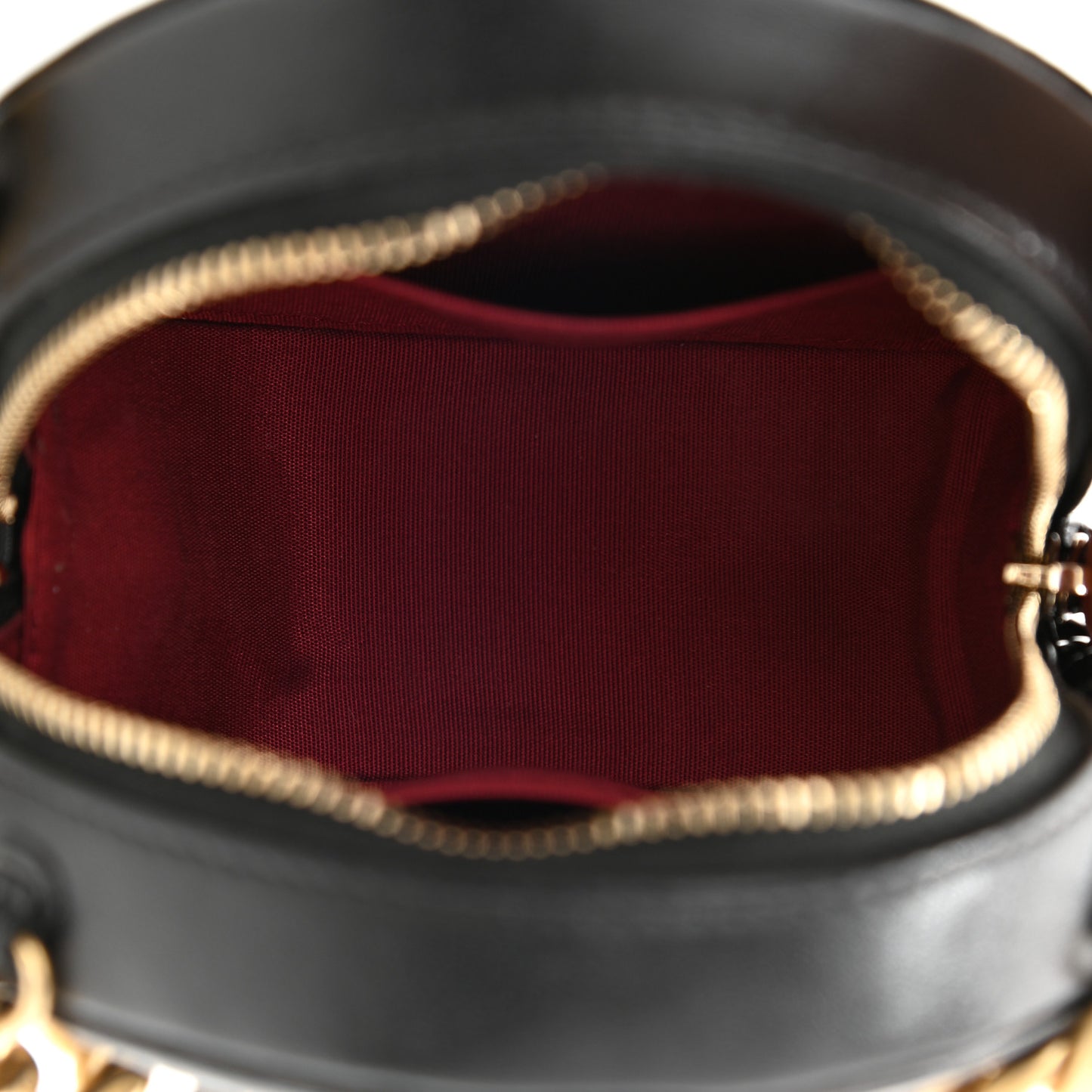 Lambskin Quilted Chanel 19 Round Clutch With Chain Black