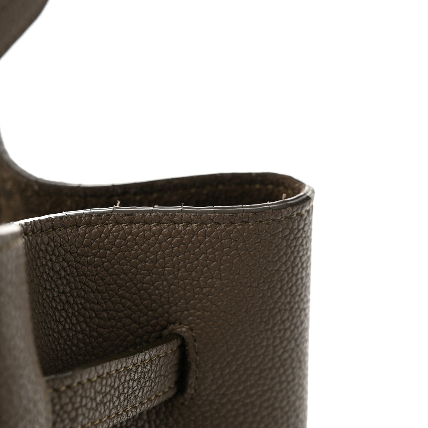 Soft Grained Calfskin Small Belt Cabas Phantom Taupe