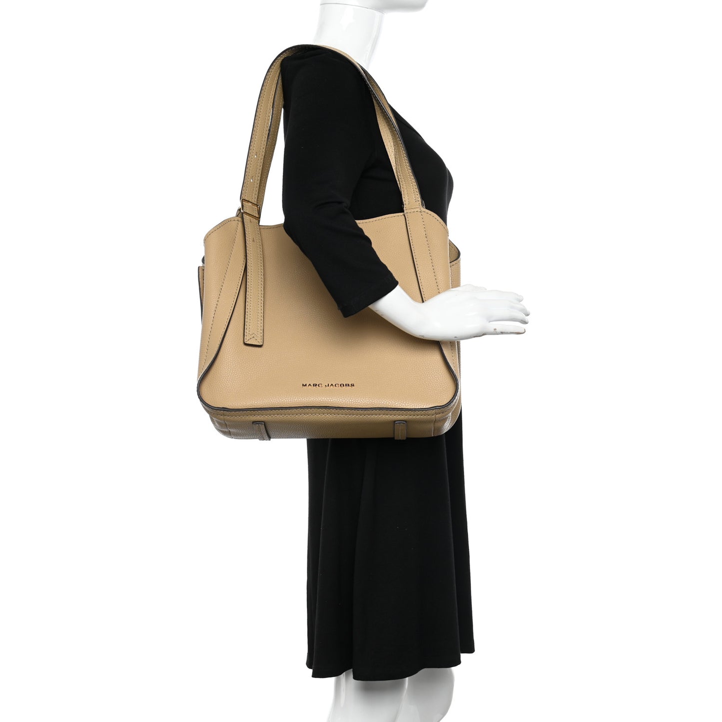 Grained Calfskin The Director Tote Beige