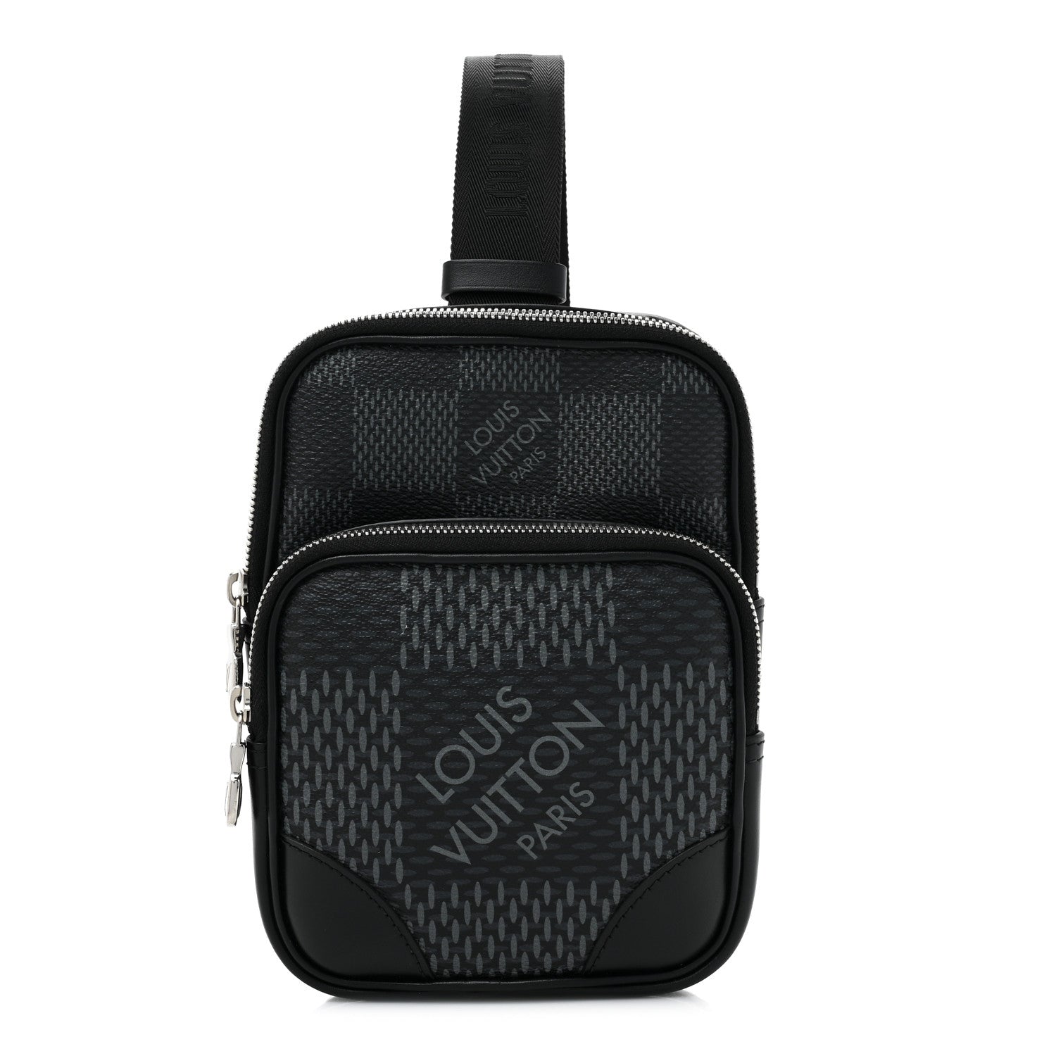 Louis Vuitton Damier Graphite 3D Amazone Sling Bag Black 1458885