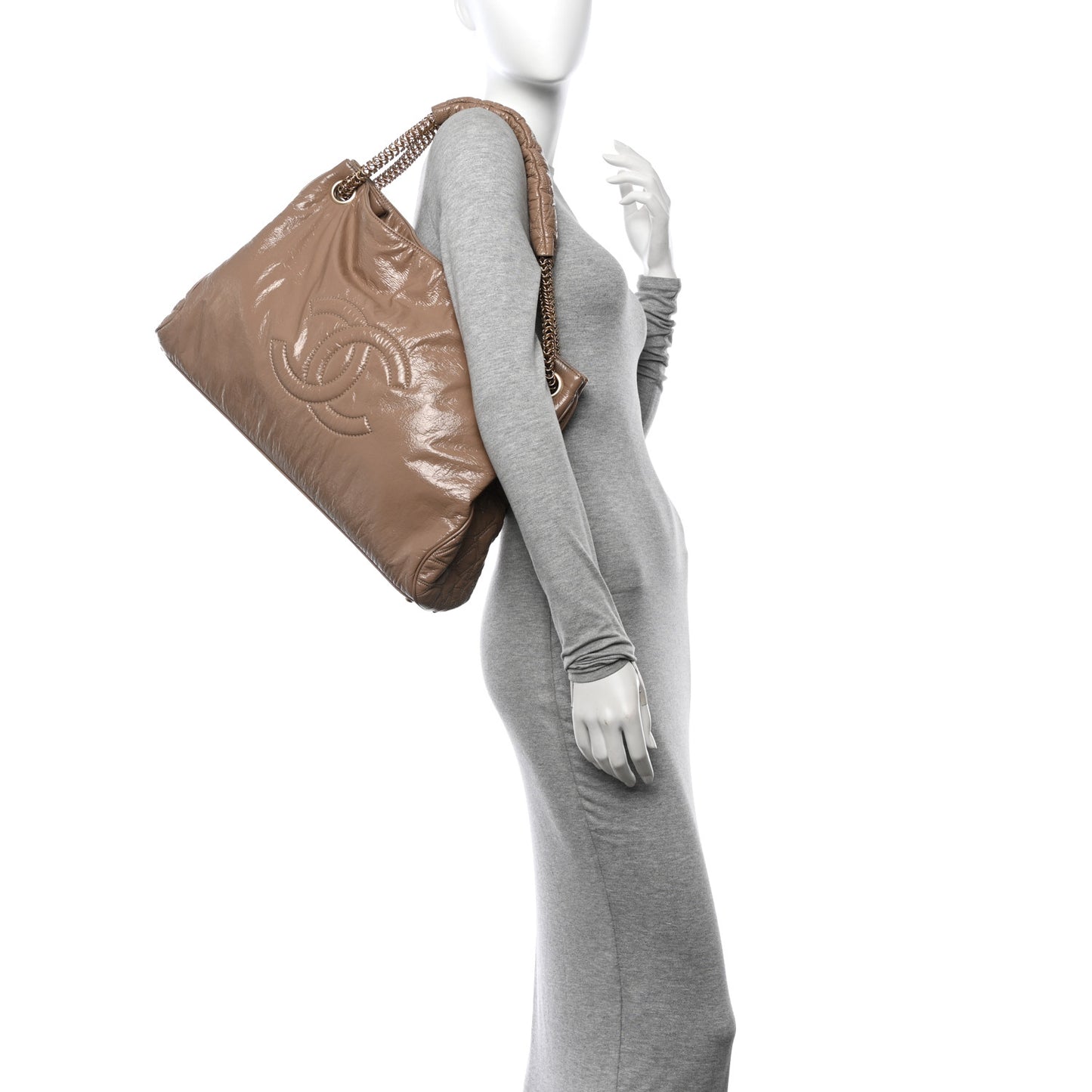 Vinyl Rodeo Tote Beige