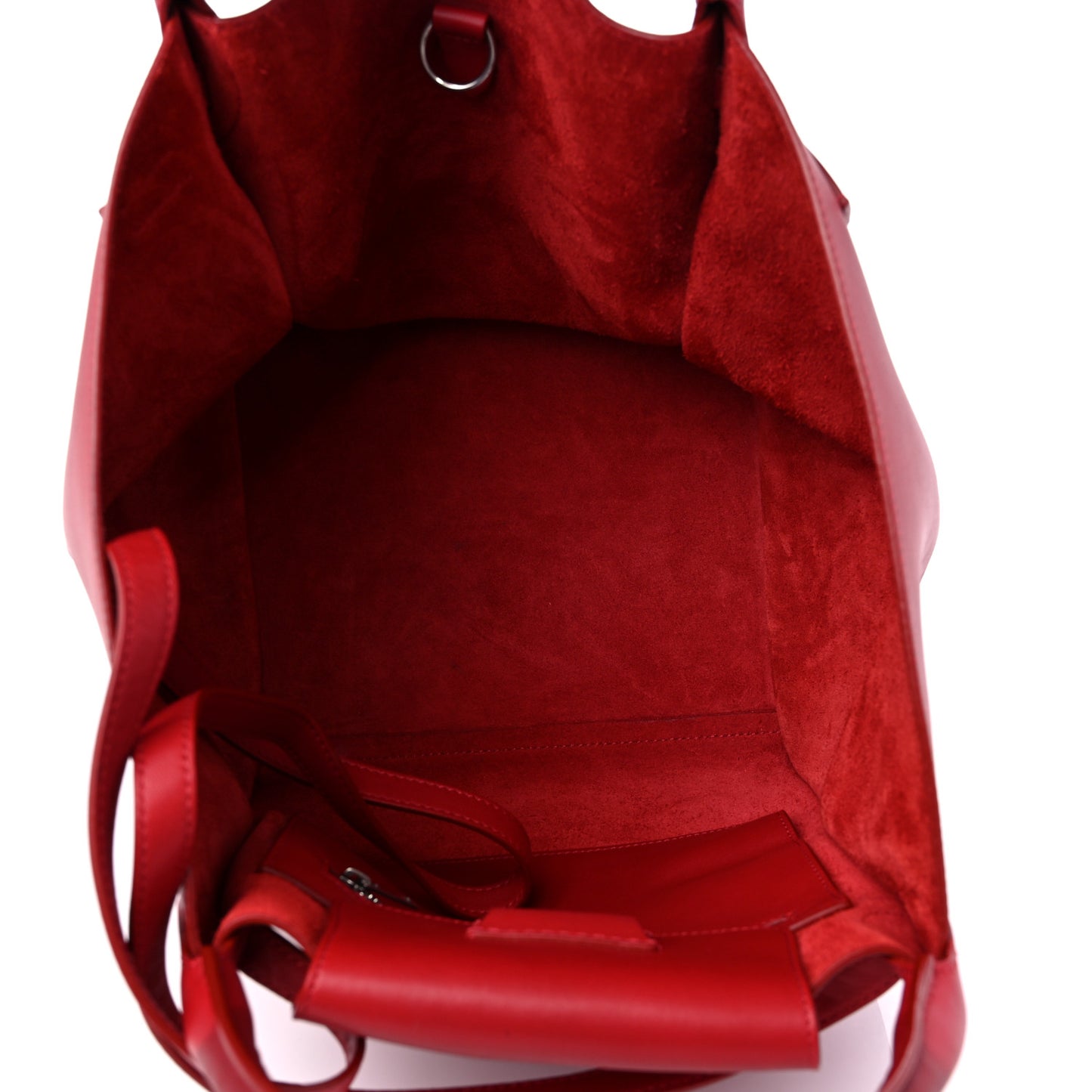 Smooth Calfskin Small Big Bag Red