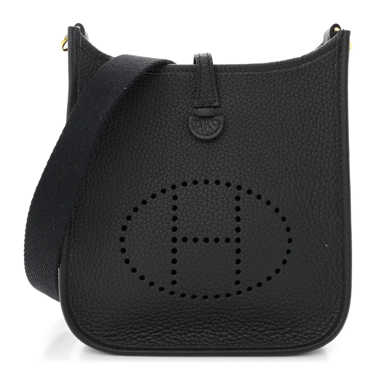 Hermes Taurillon Clemence Evelyne TPM Black 1 of 12