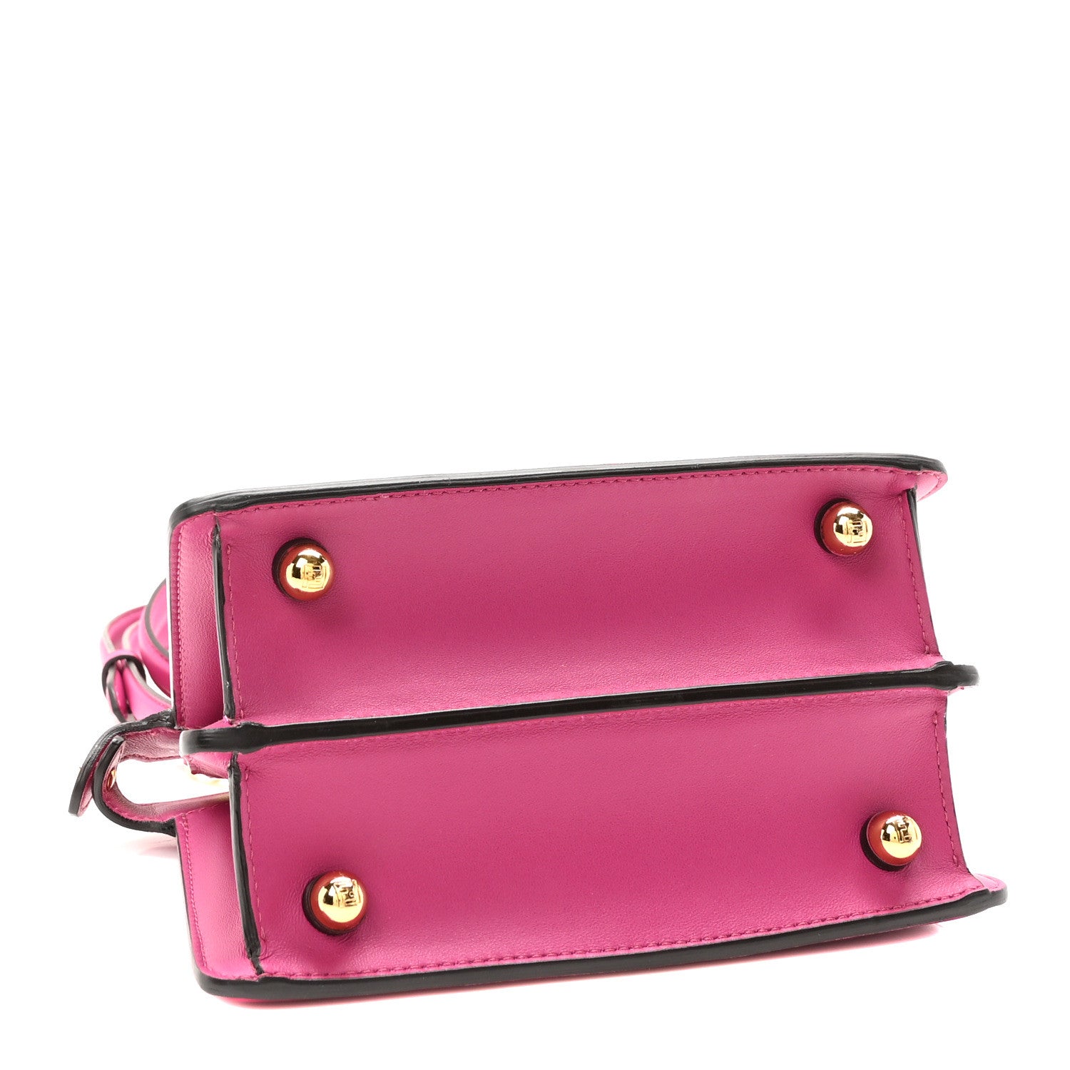 Fendi Shiny Nappa Petite Peekaboo I SEE U Satchel Ciclamino Pilar 4 of 9