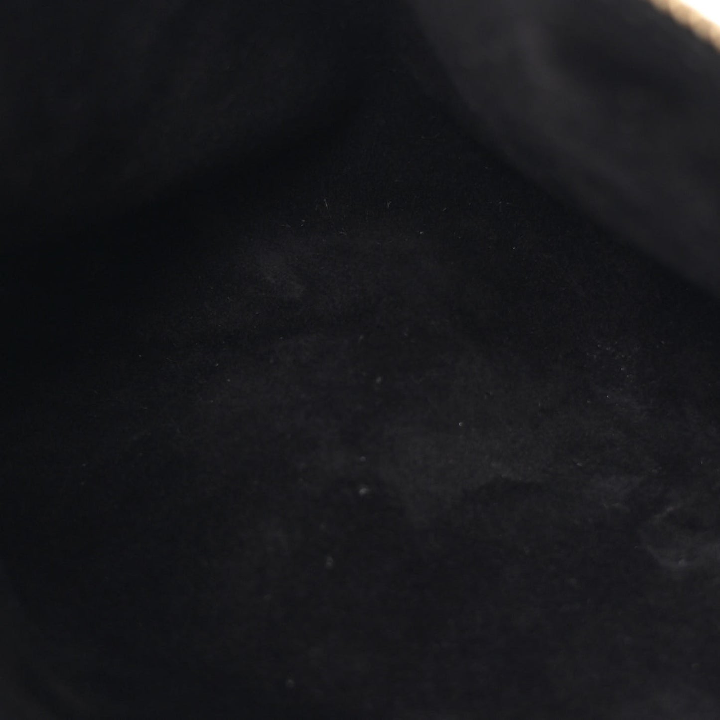 Grained Calfskin Logo Small Fringe Shopper Tote Black