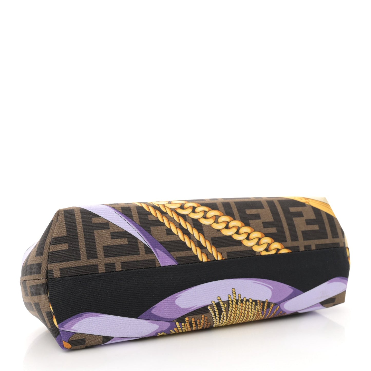 X VERSACE Silk Fendace FF Fans Small Fendi First Tobacco Moro Black Multicolor