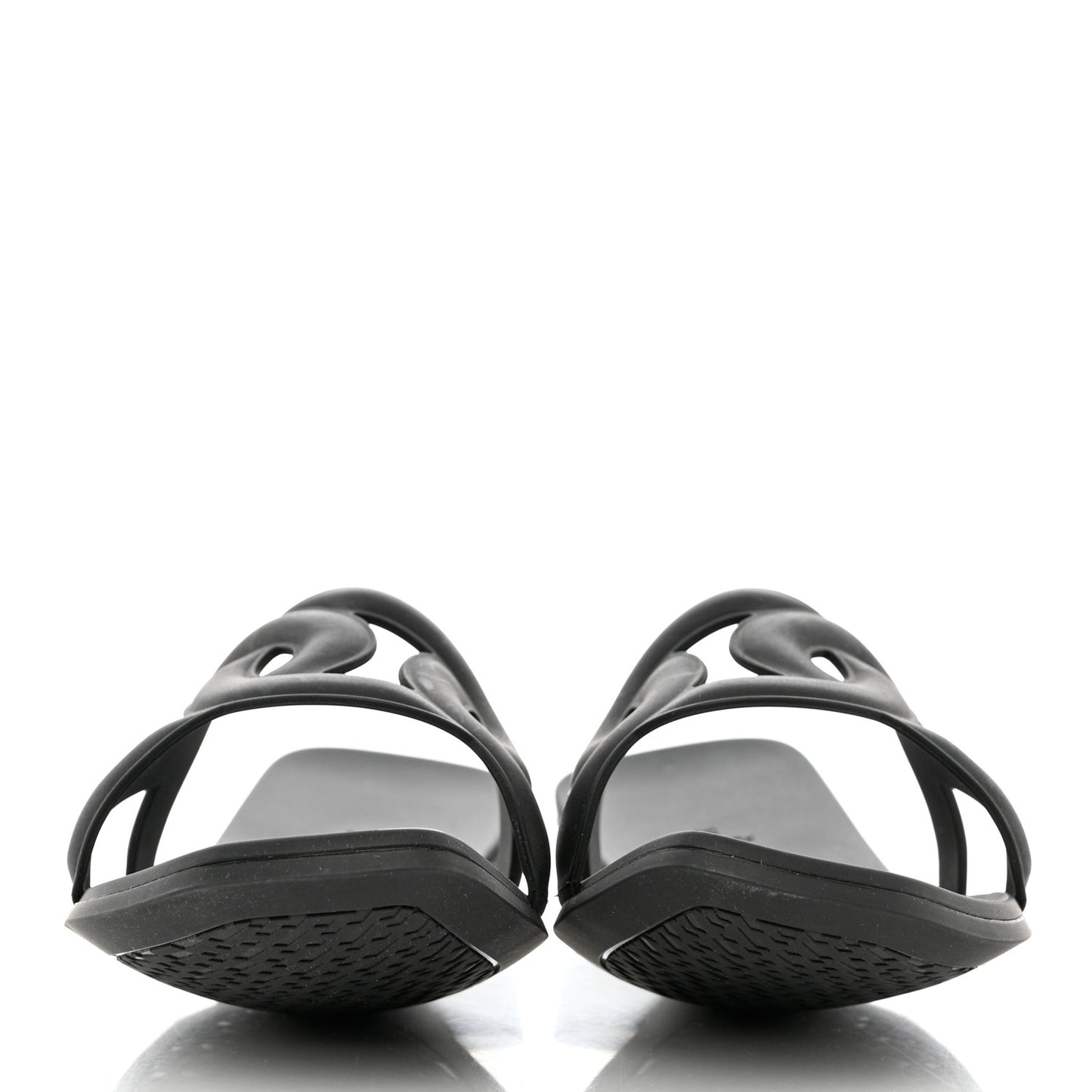 Rubber Aloha Sandals 38 Black
