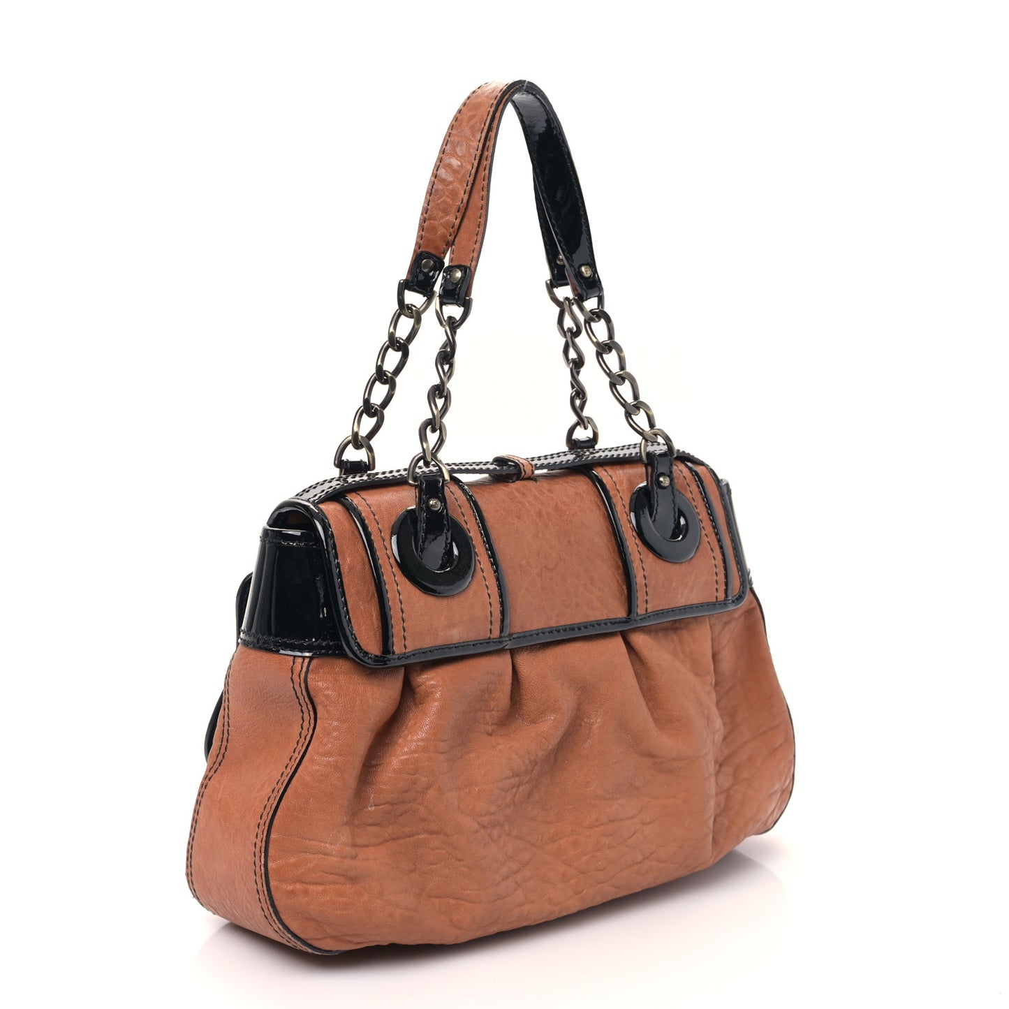 Nappa Patent B Bag Osso Black