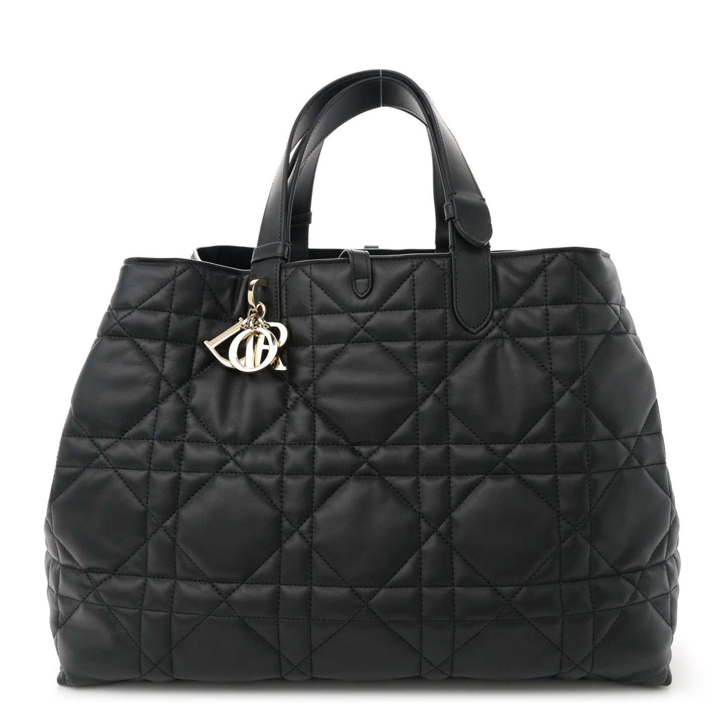 Calfskin Macrocannage Large Toujours Black