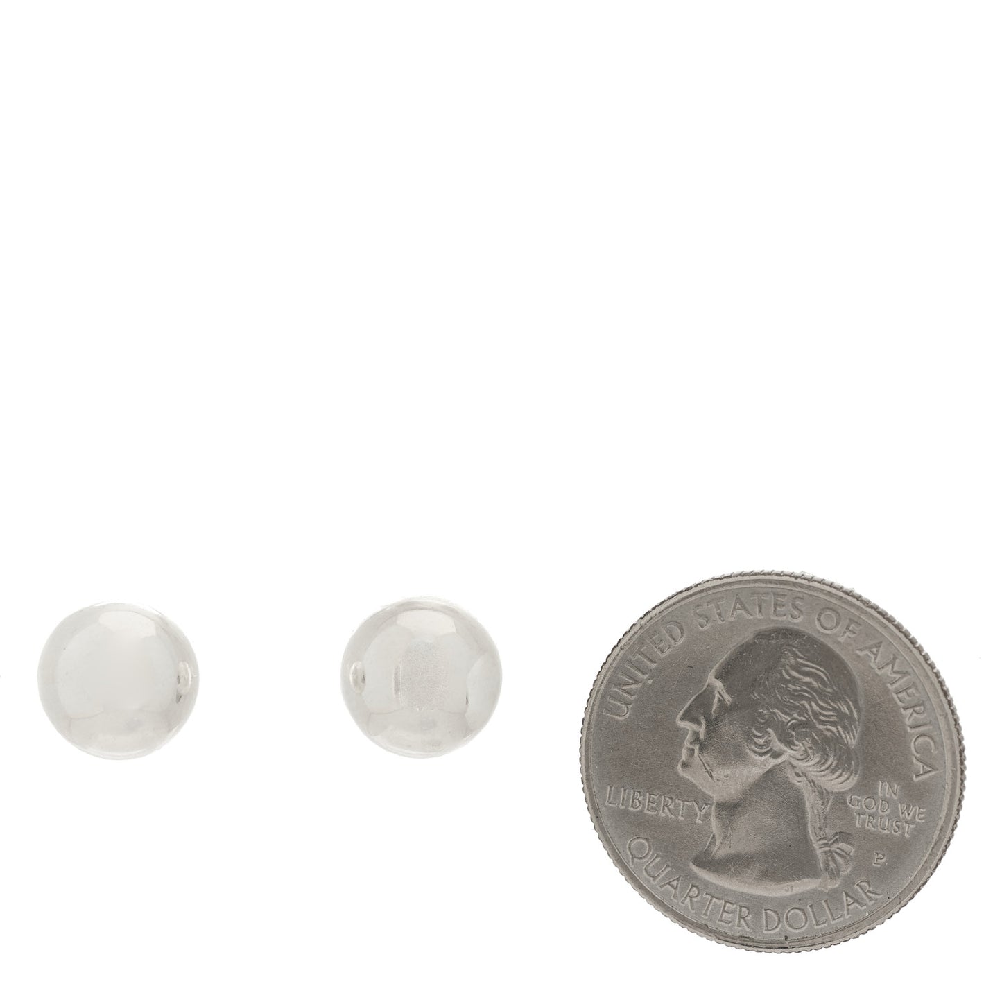 Sterling Silver 10mm HardWear Ball Earrings