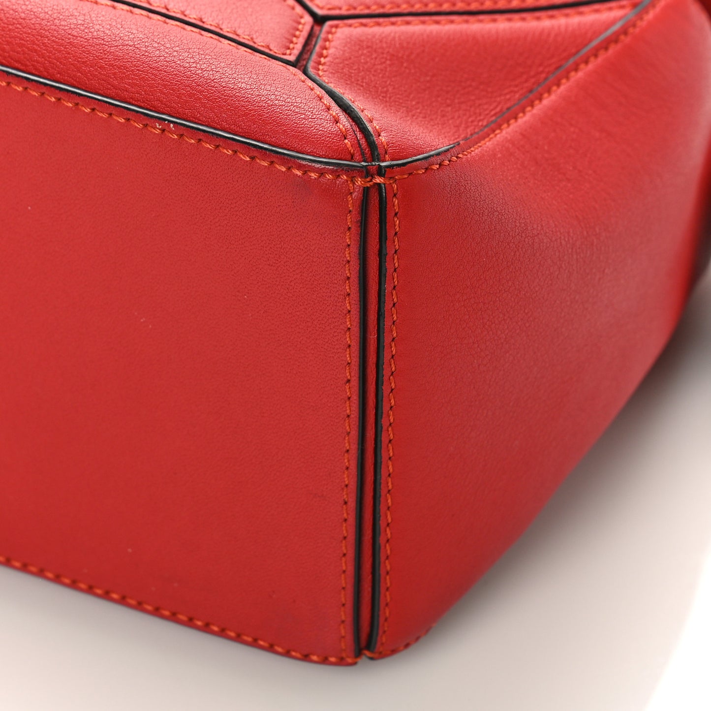 Calfskin Small Puzzle Bag Scarlet