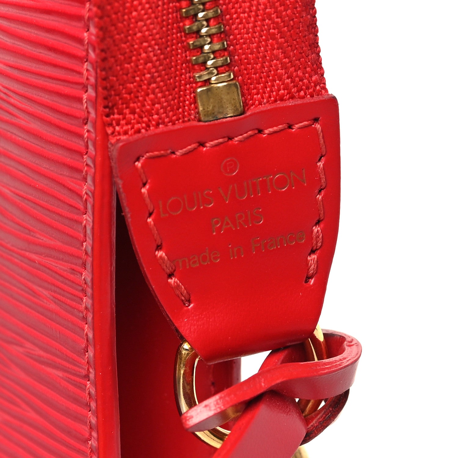 Louis Vuitton Epi Pochette Accessories 24 Castillan Red 6 of 12