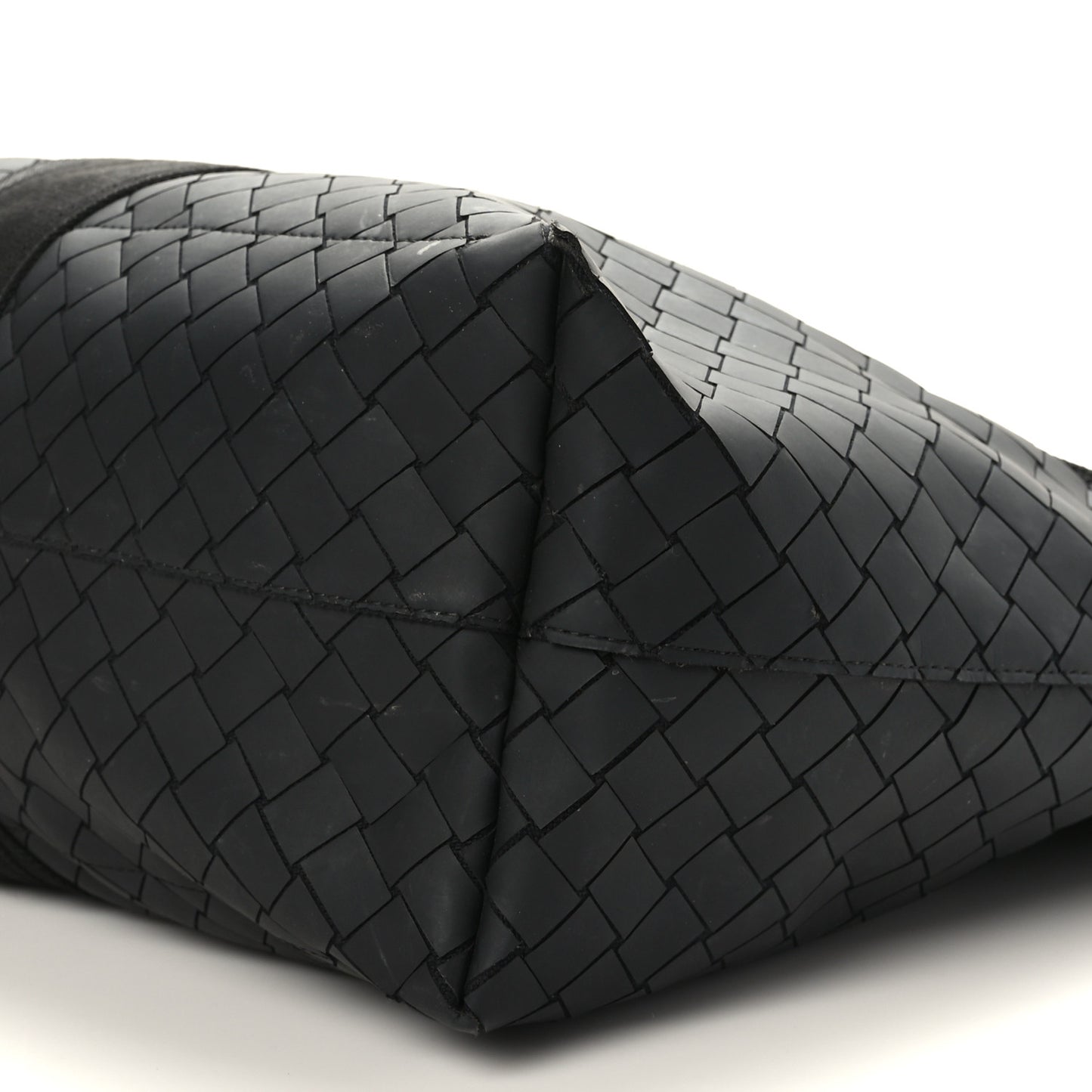 Intrecciato Rubber Tote Black