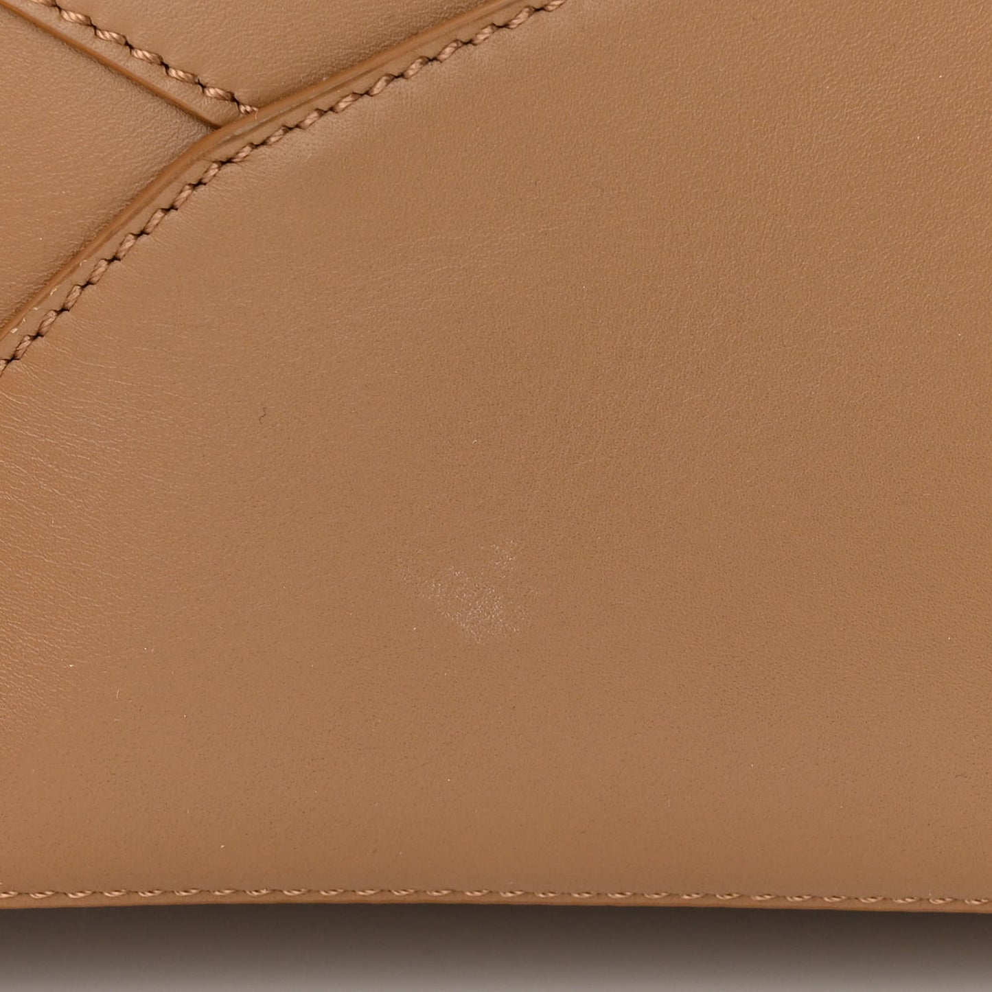 X SUNA FUJITA Satin Calfskin Mini Lemur Puzzle Edge Bag Brown