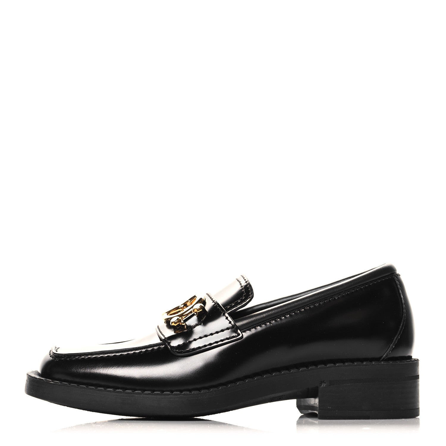 Gucci Spice Lux Nappa Samoa Interlocking G Loafers 36.5 Black