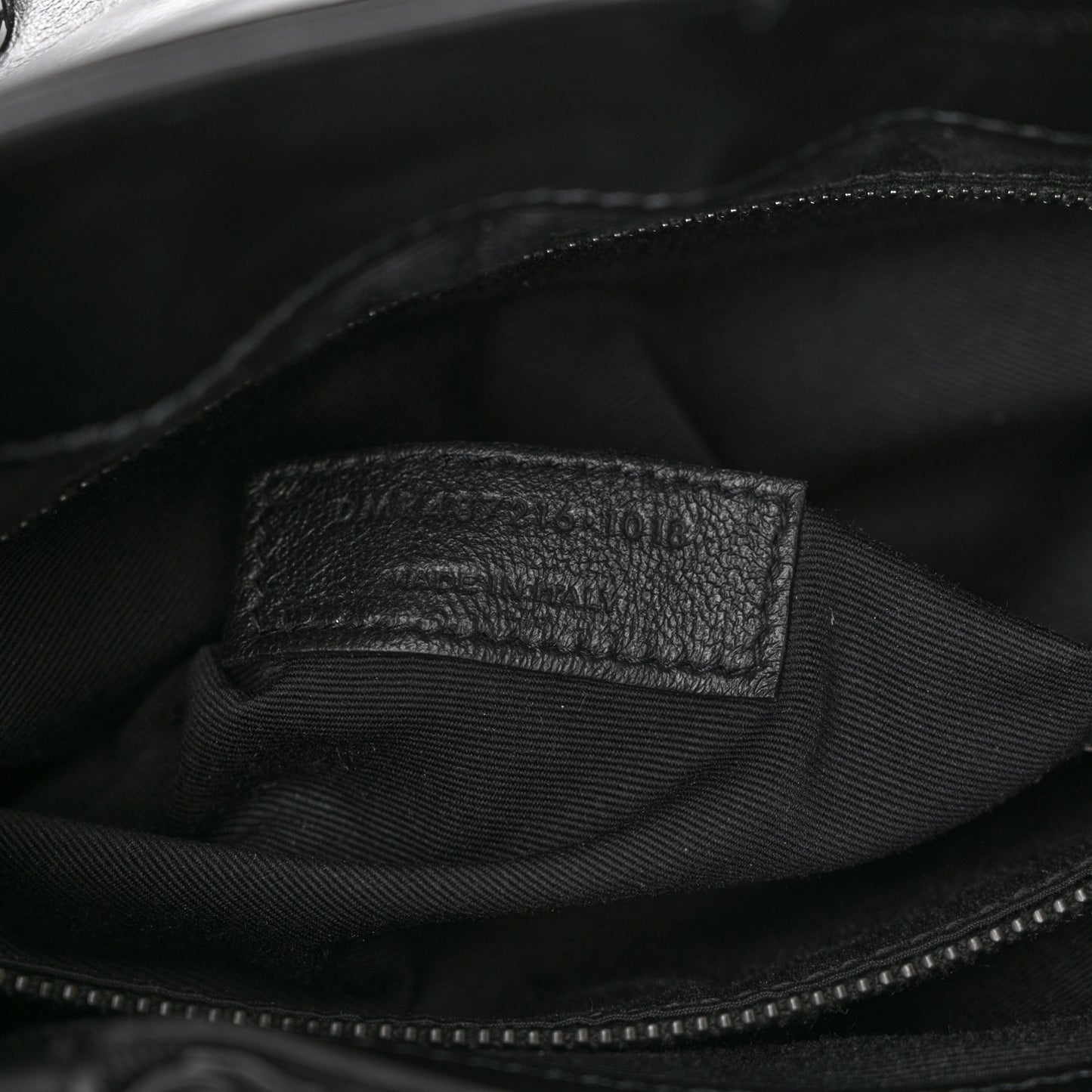 Calfskin Y Quilted Monogram Monochrome Medium Loulou Chain Satchel Black