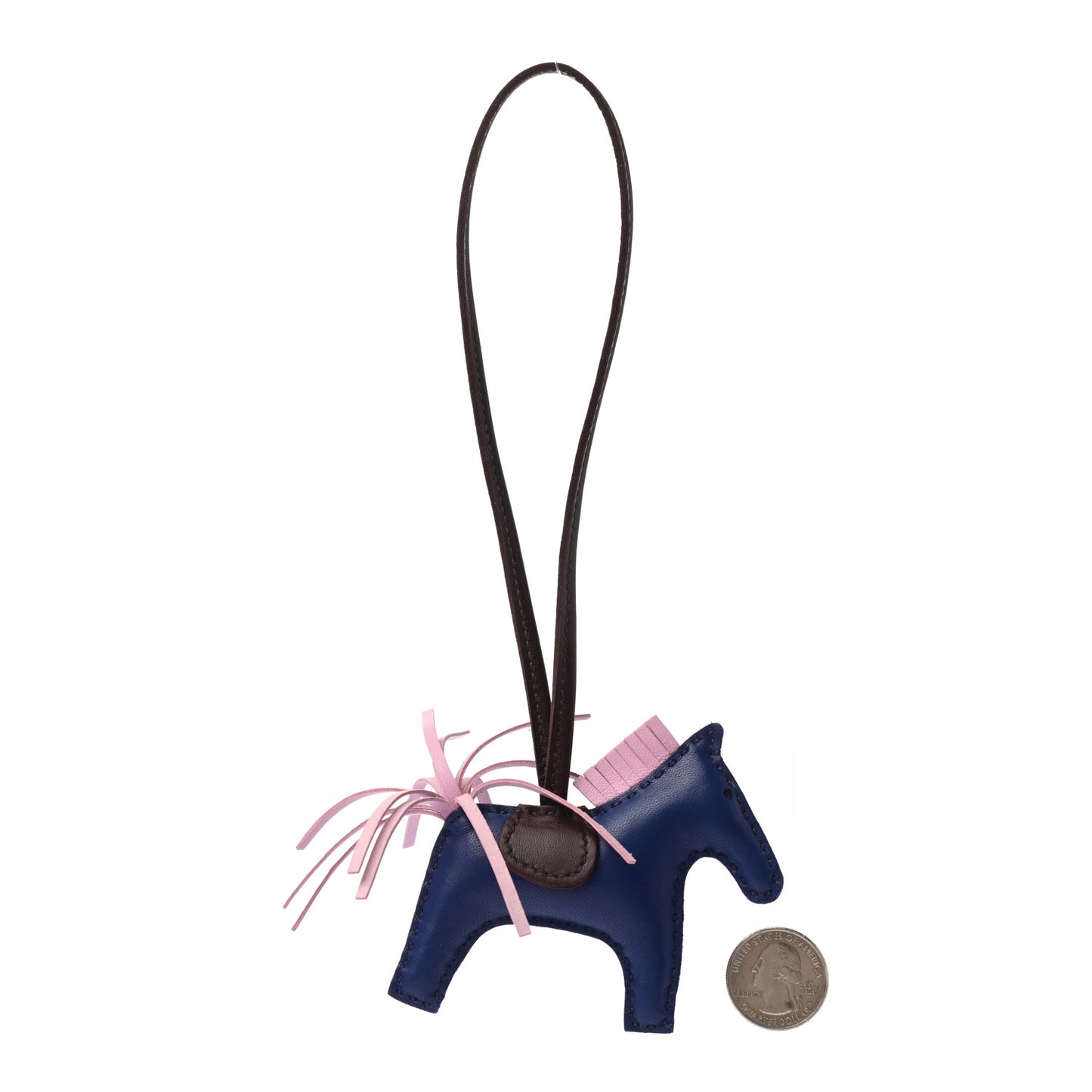 Milo Lambskin Grigri Rodeo Horse Bag Charm PM Rouge Sellier Mauve Sylvestre Bleu Saphir