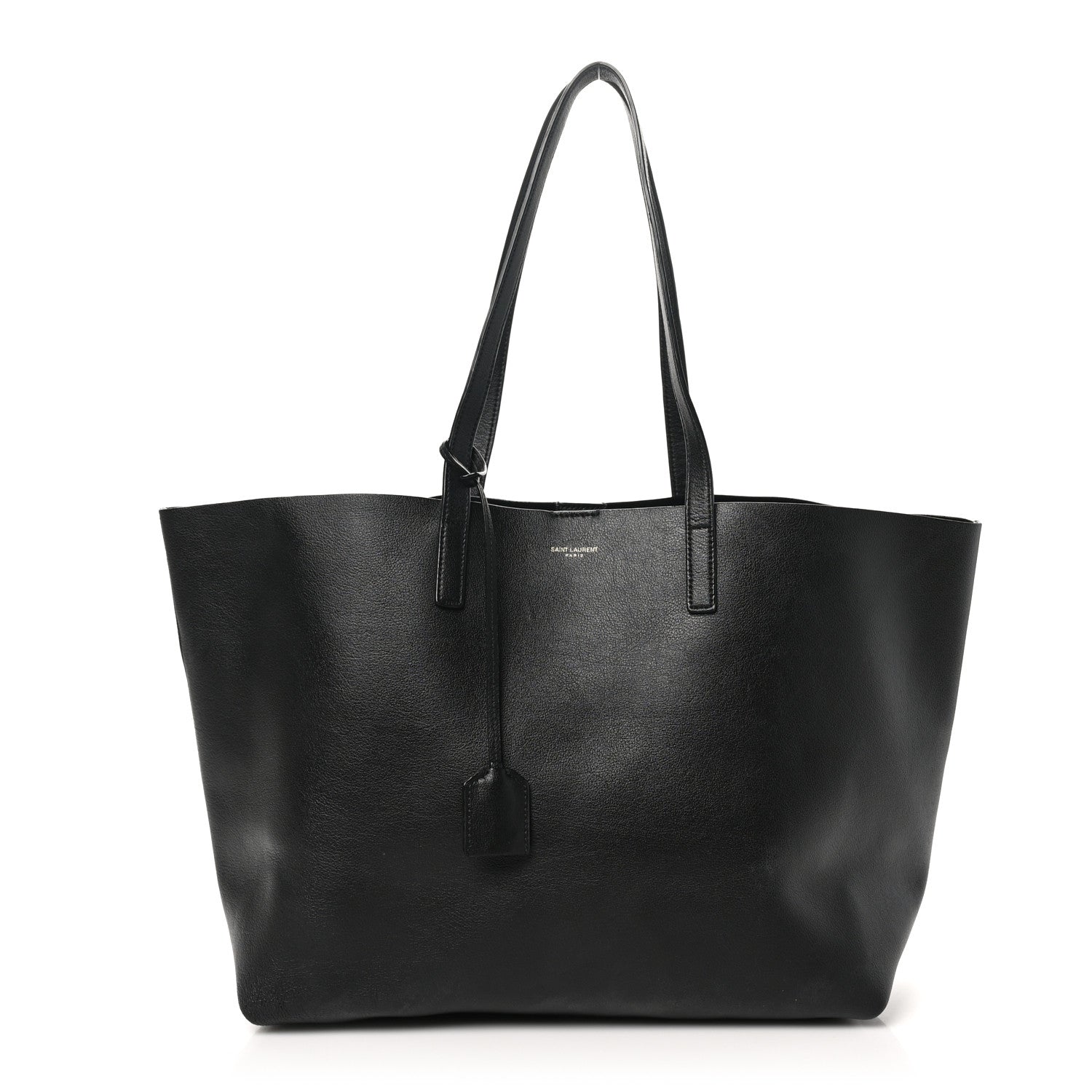 T*i様 SAINT LAURENT ブラック トートバッグ Saint Laurent Calfskin Large Shopping Tote Black 1642637