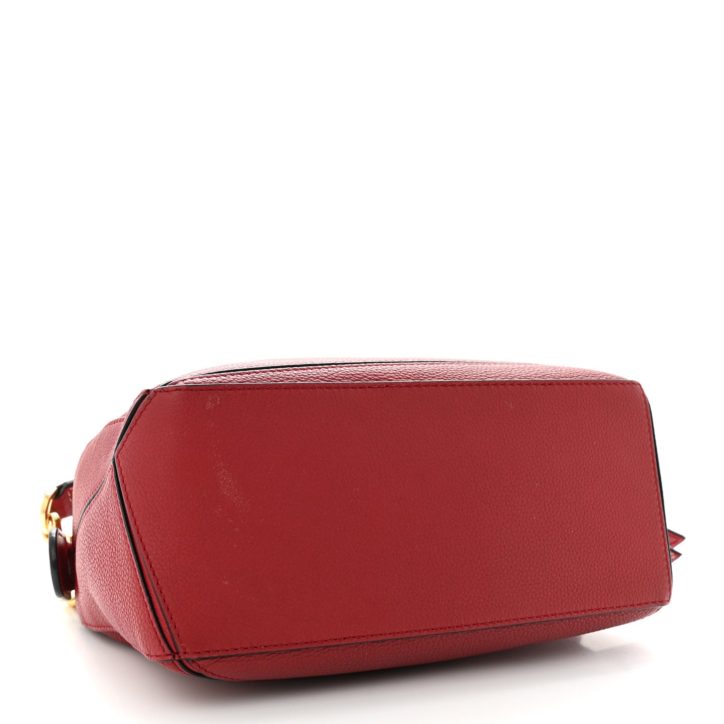 Grained Calfskin Small Puzzle Bag Rouge