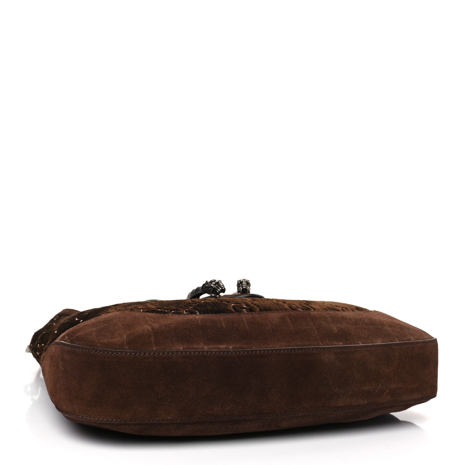 Gucci Velvet GG Monogram Web Medium Dionysus Hobo Brown 4 of 9
