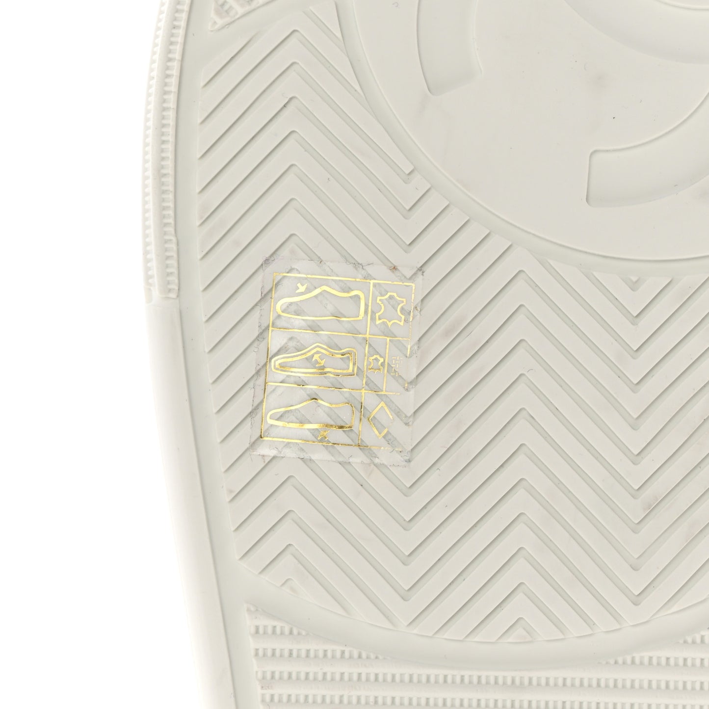 Calfskin CC Womens Sneakers 40 White