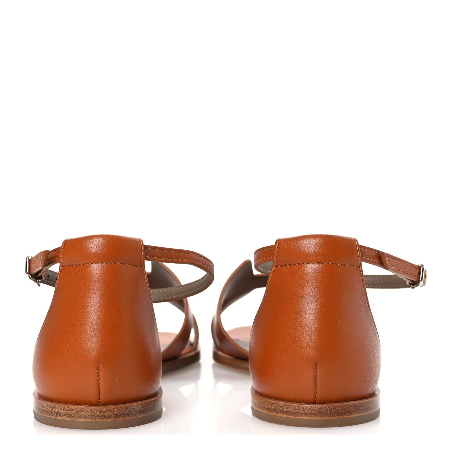 Calfskin Santorini Sandals 39 Naturel