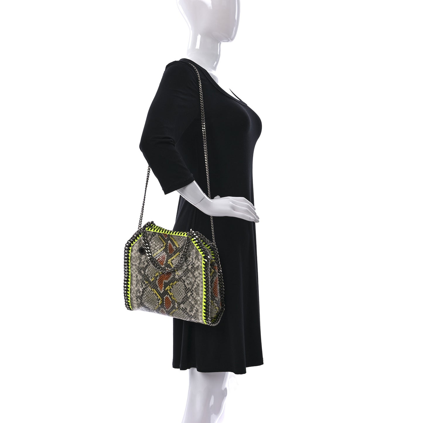 Eco Python Mini Falabella Tote Banana