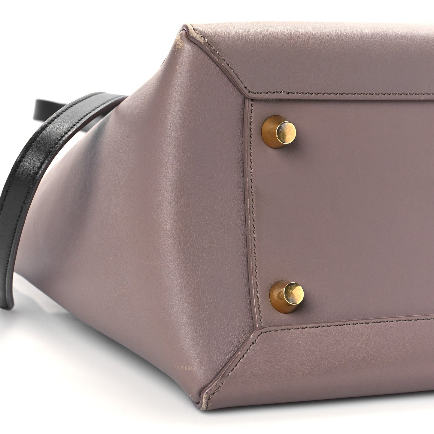 Smooth Calfskin Mini Bi-Color Belt Bag Light Smoke Violet