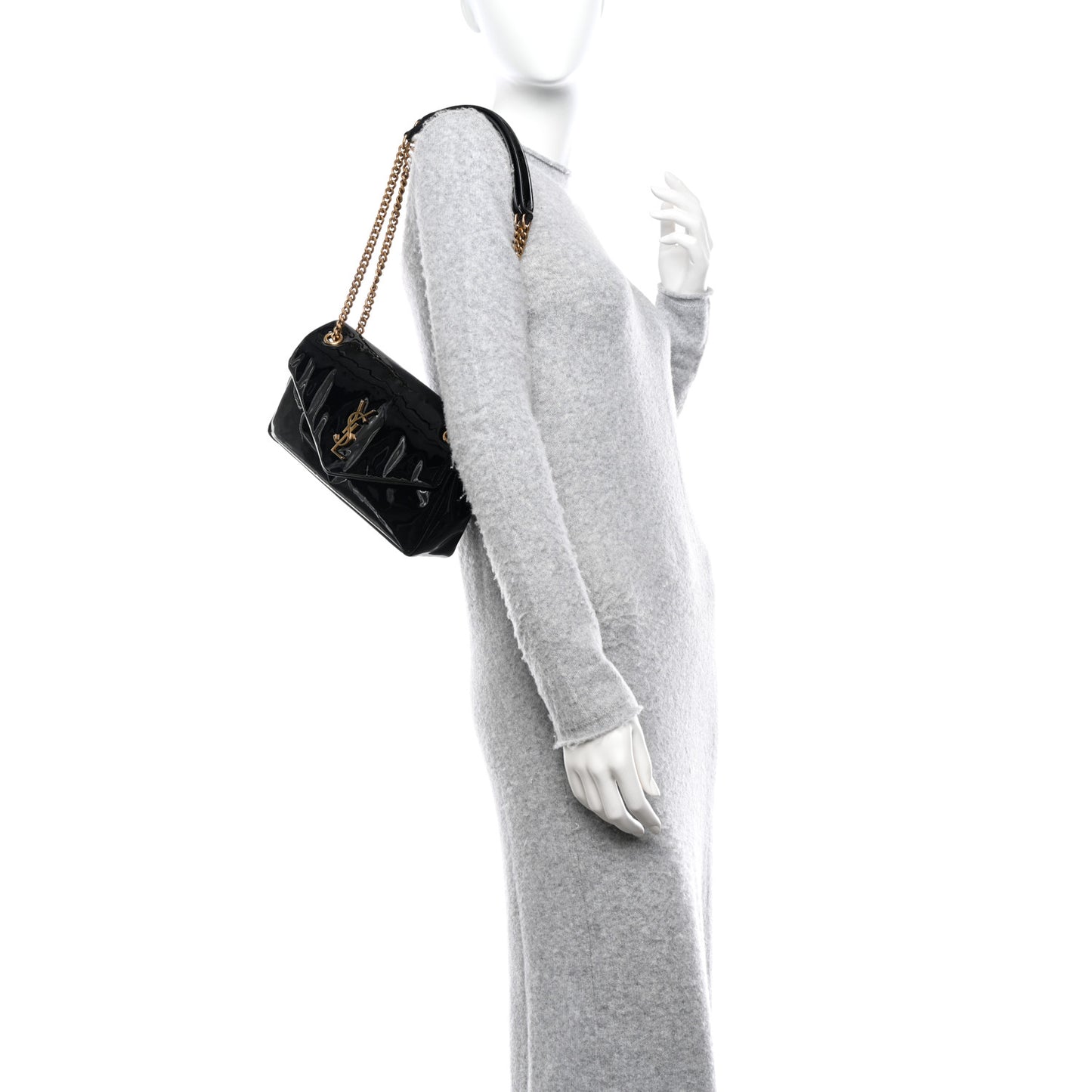 Patent Calfskin Calypso Black