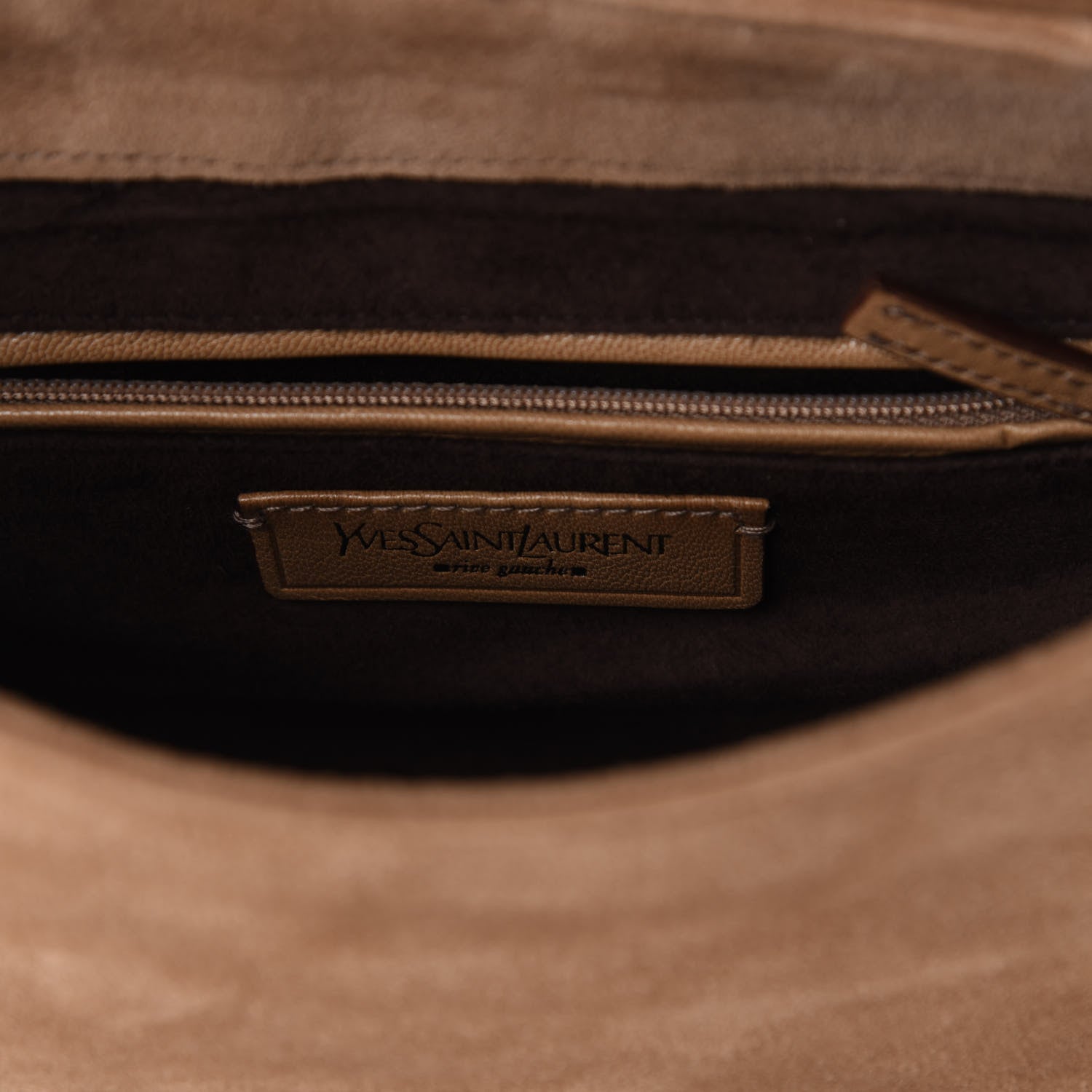 Saint Laurent Suede Nadja Shoulder Bag Brown 6 of 9