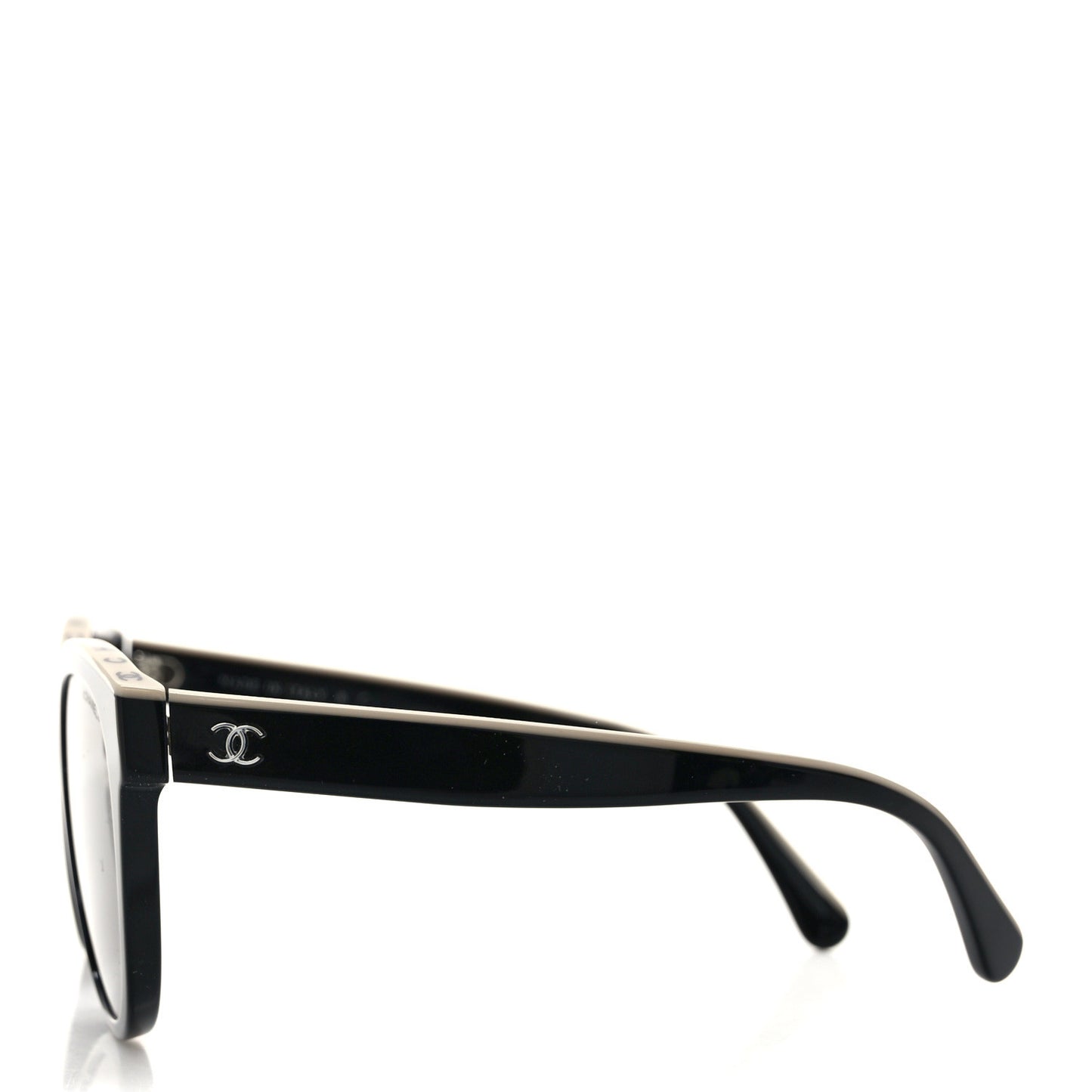 Acetate CC Butterfly Sunglasses 5414-A Black Beige