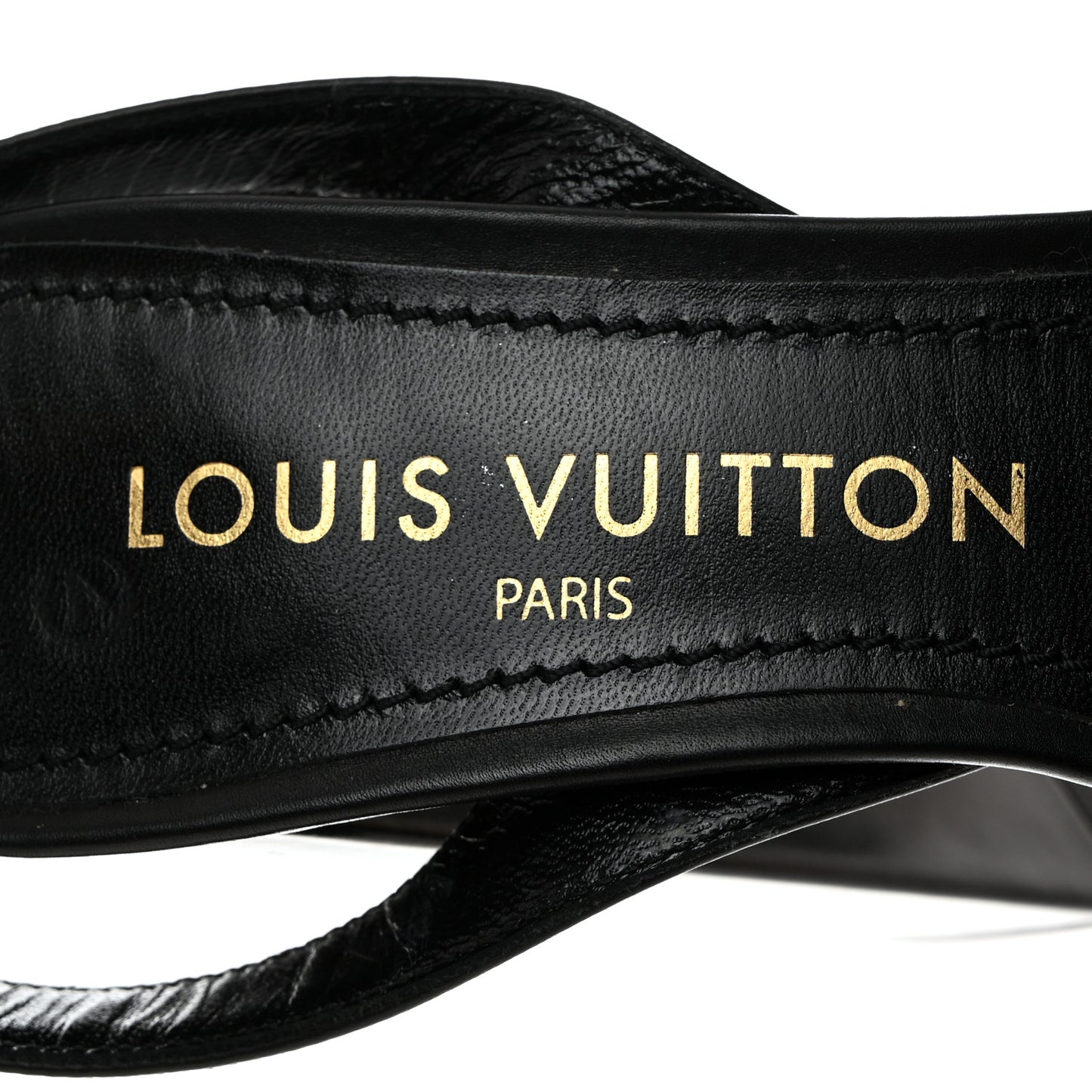 Calfskin Shake Platform Sandal 37 Black