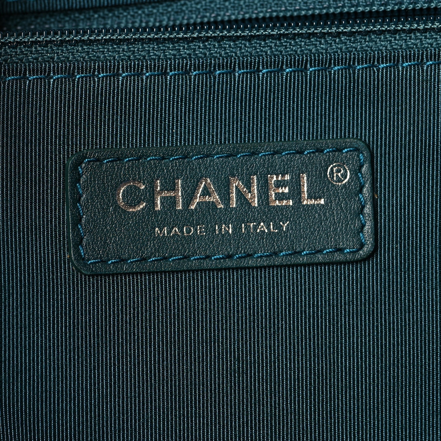 Wool Felt Calfskin Large Deauville Tote Blue Dark Blue