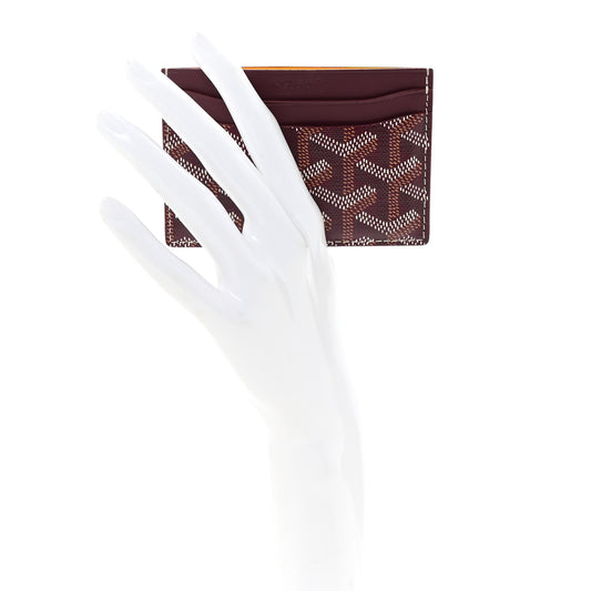 Goyardine Saint Sulpice Card Holder Bordeaux