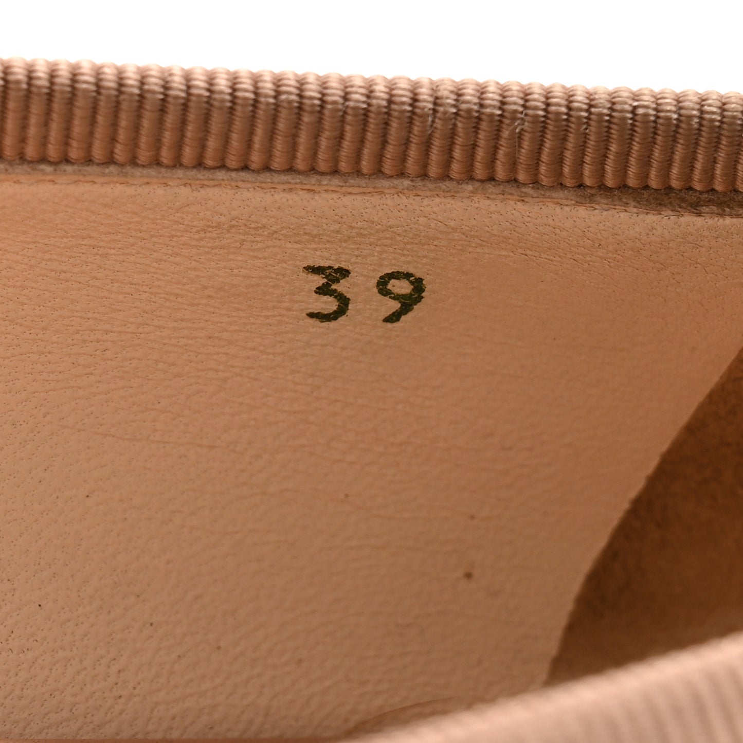 Lambskin Donna Bow Ballerina Flats 39 Nudo