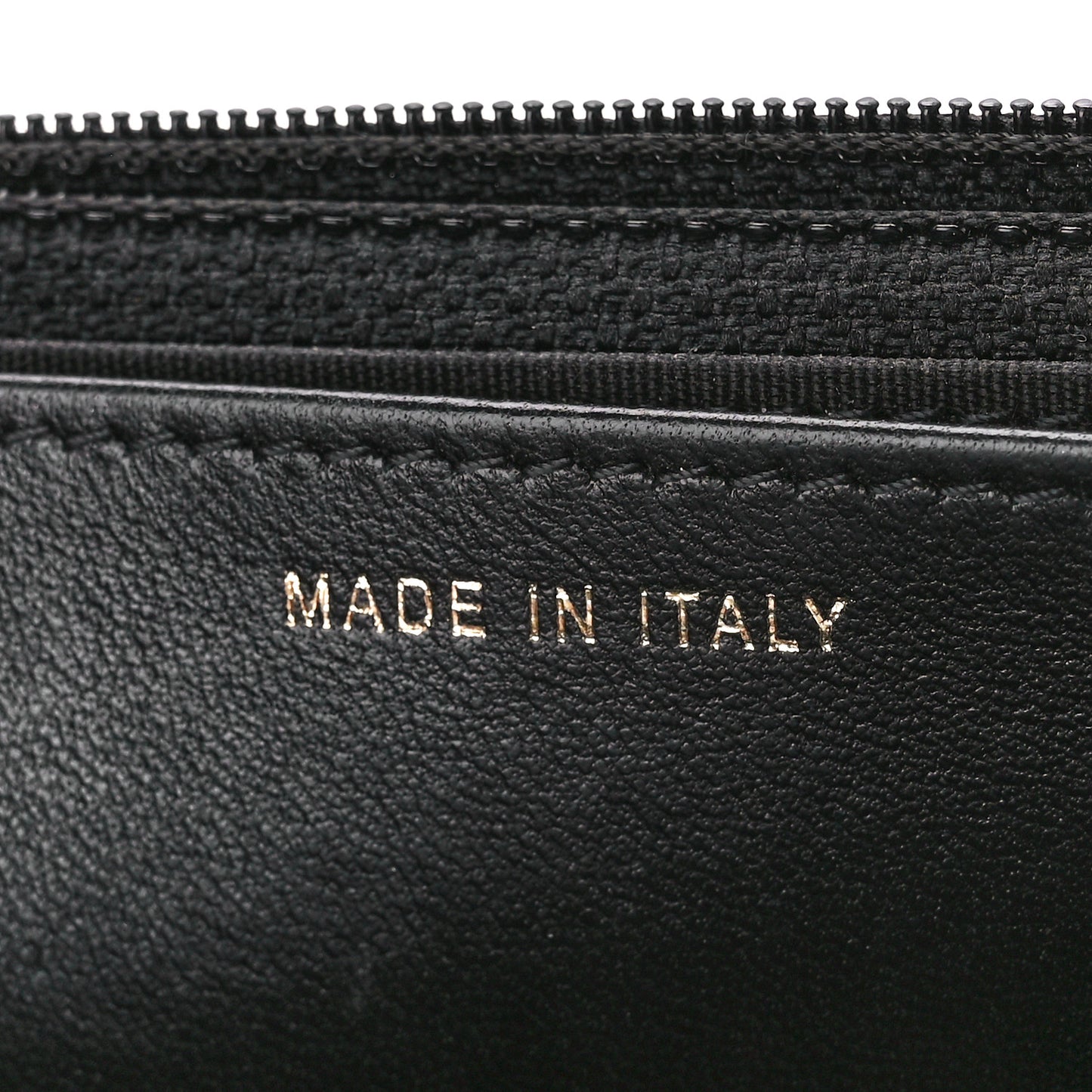 Lambskin Quilted Trendy CC Wallet On Chain WOC Black
