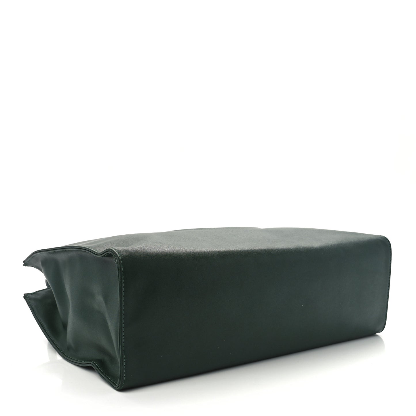 Vegan Leather Medium Shopping Bag Dark Olive