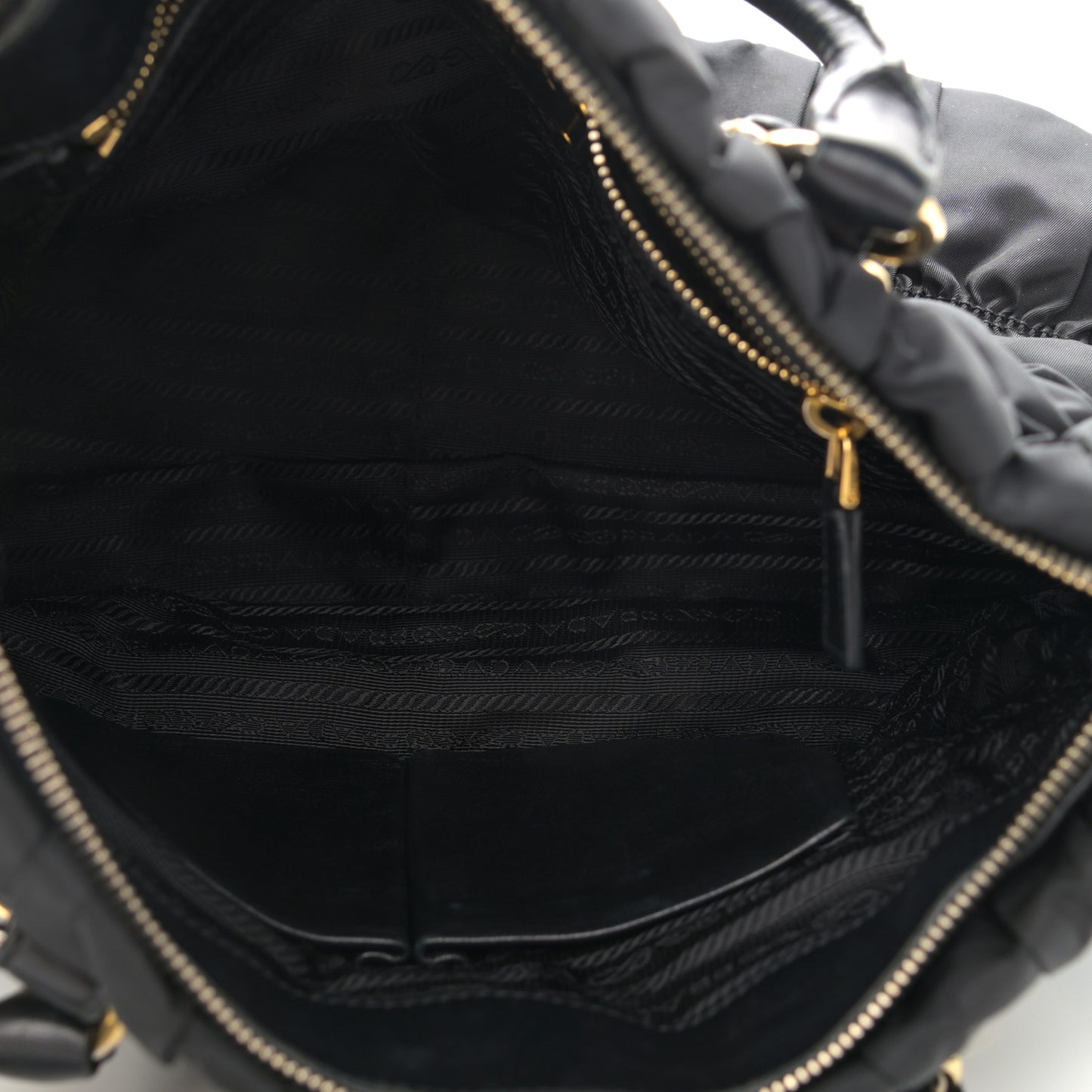 Tessuto Nylon Gaufre Tote Black