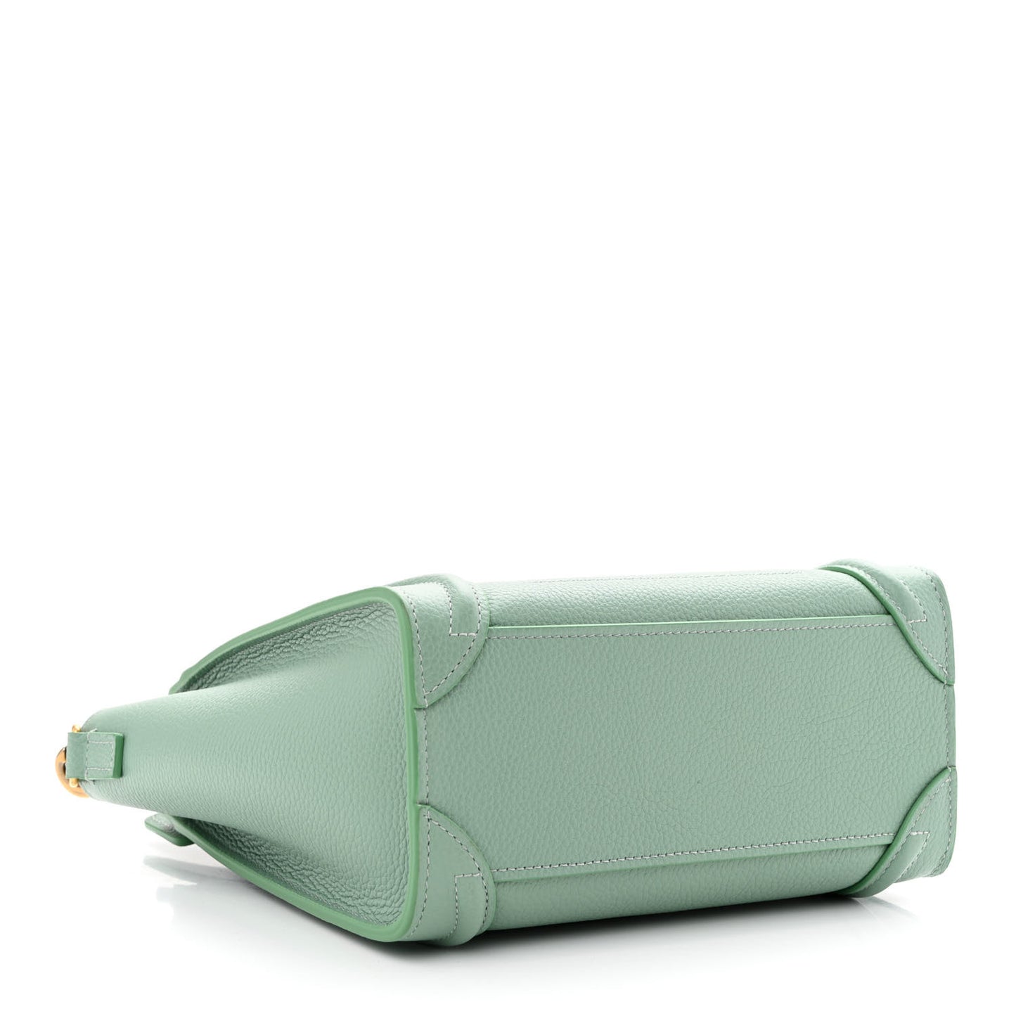 Drummed Calfskin Nano Luggage Celadon