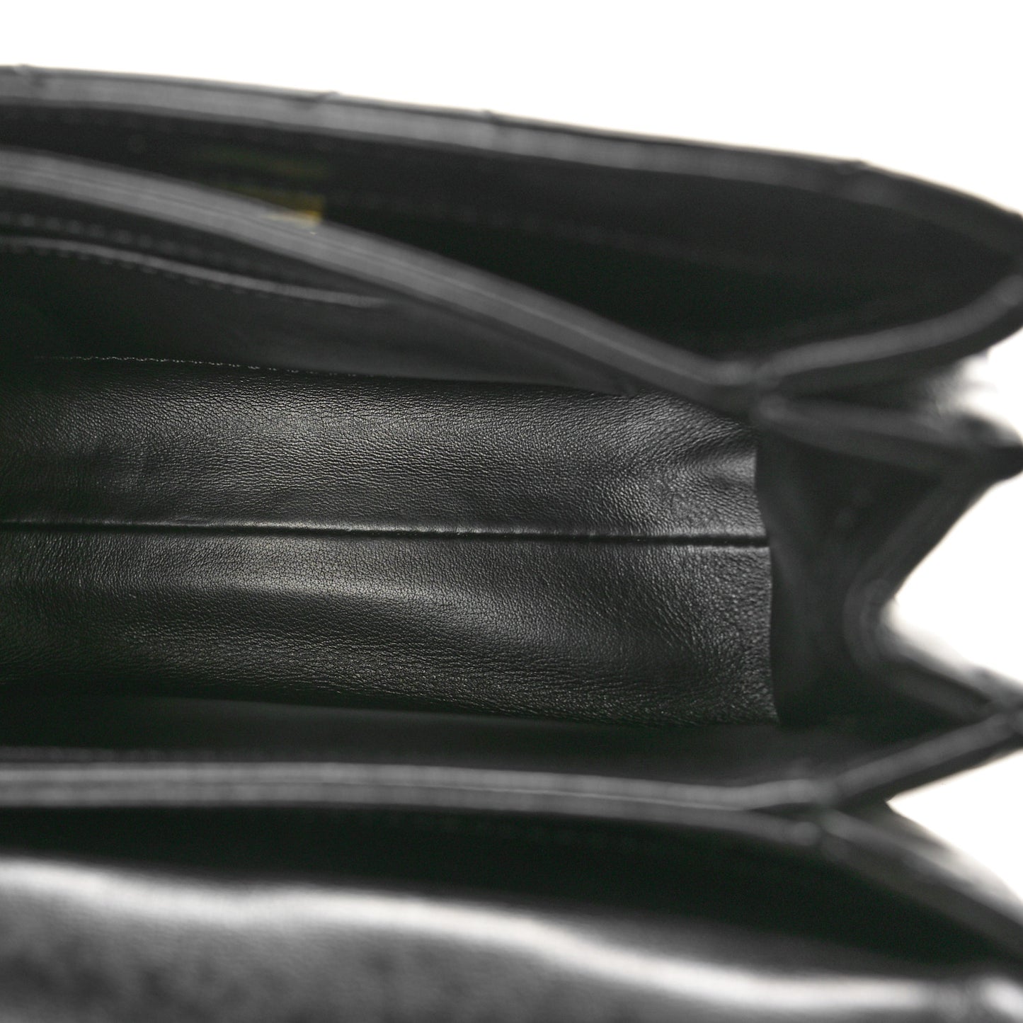 Lambskin Quilted Mini Color Match Flap Black