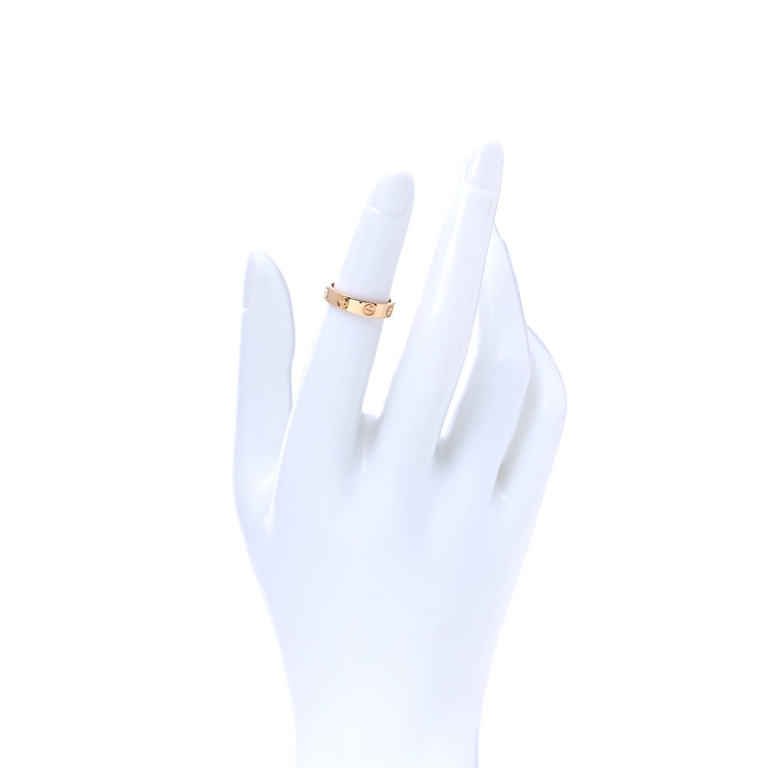Cartier 18K Yellow Gold 3.5mm LOVE Wedding Band Ring 47 4 2 of 5