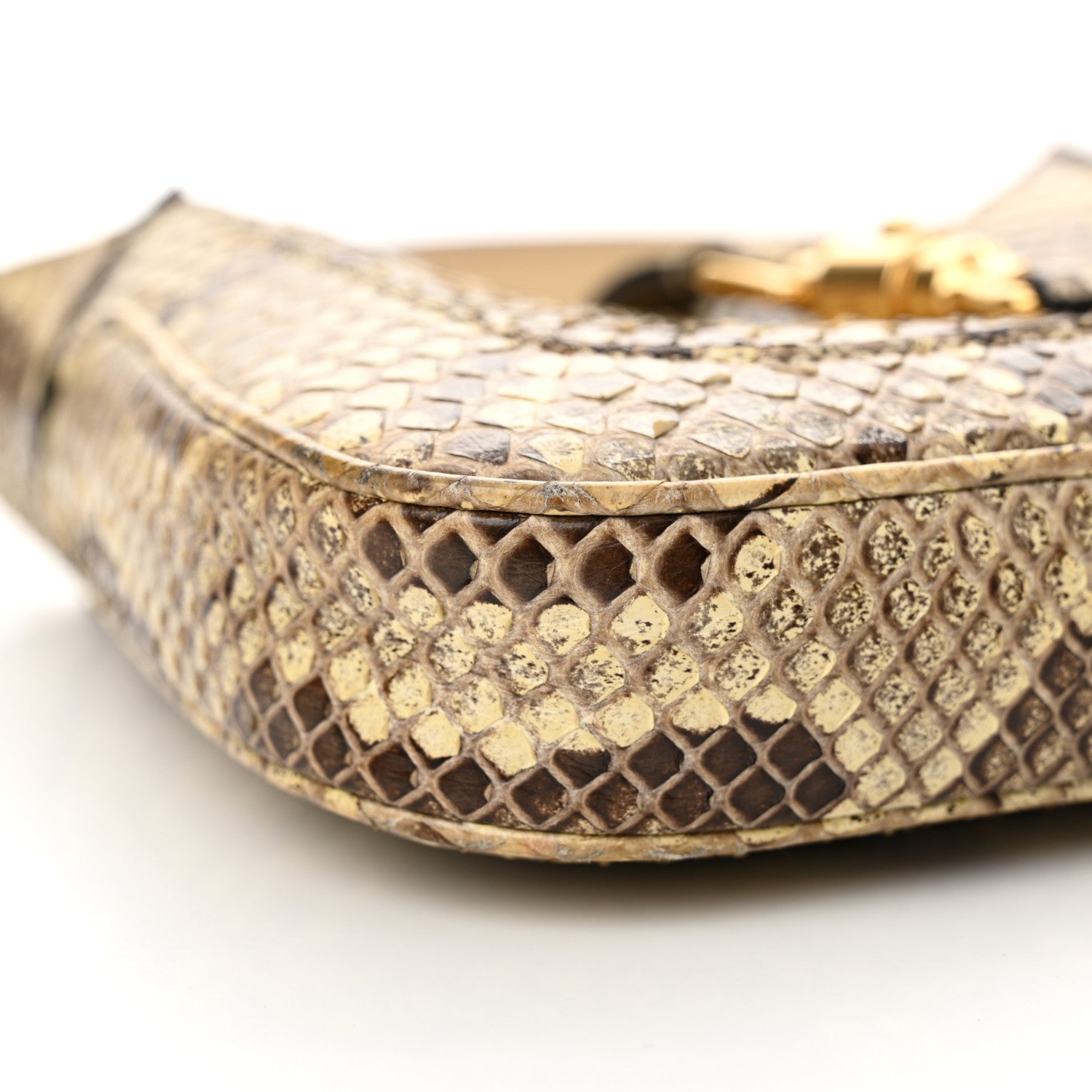 Gucci Snakeskin Mini Jackie 1961 Hobo Beige 9 of 18