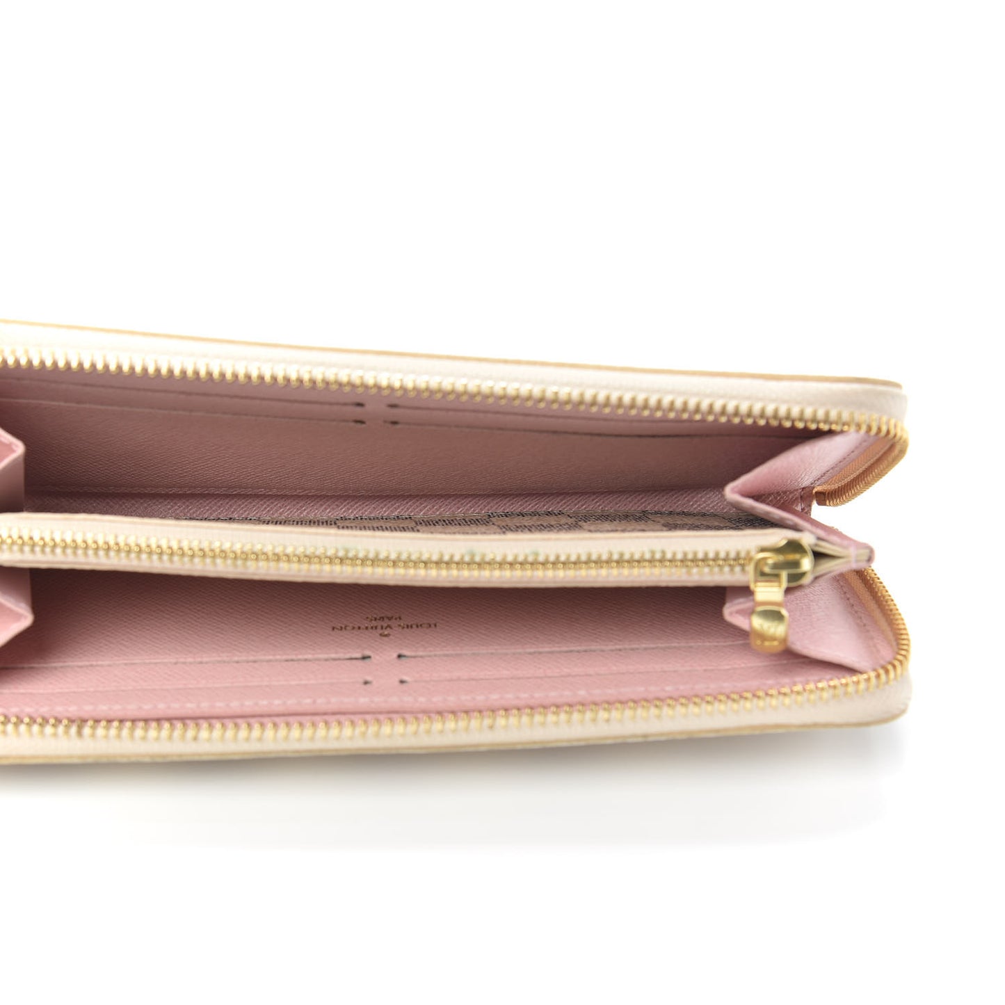 Damier Azur Clemence Wallet Rose Ballerine