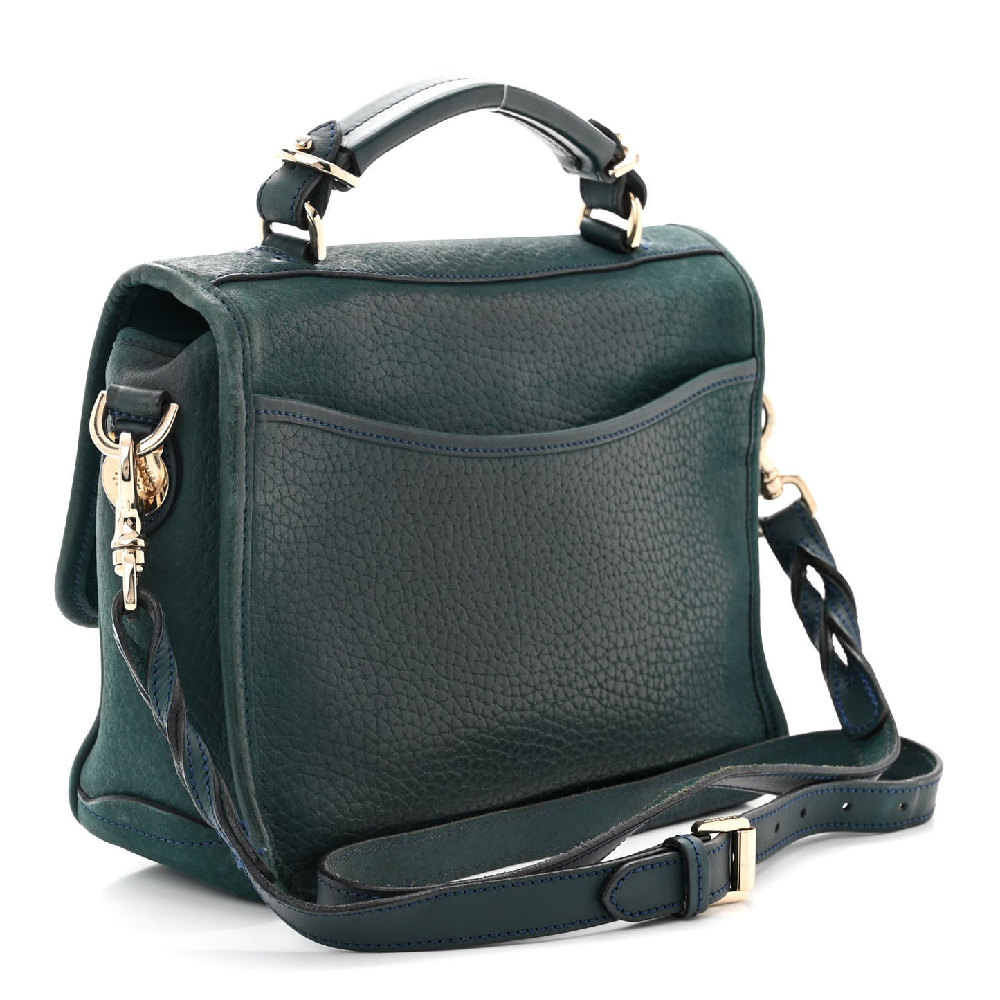 Shrunken Calfskin Medium Bryn Petrol