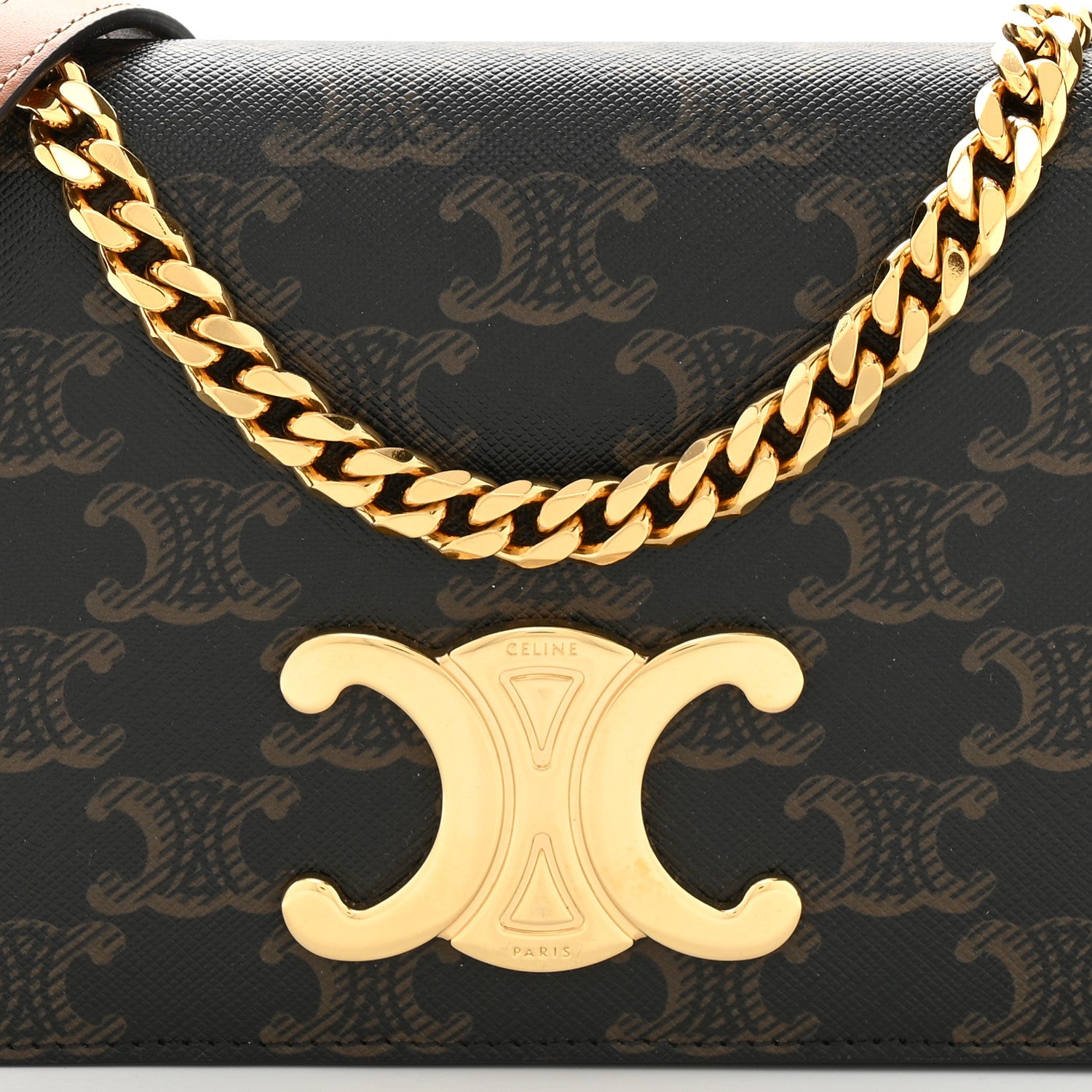 Celine Triomphe Canvas Multipochette Tan 7 of 9