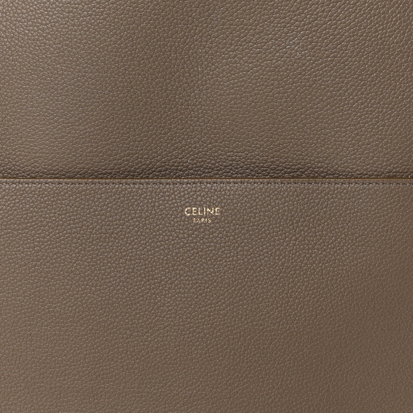 Soft Grained Calfskin Sangle Bucket Bag Taupe