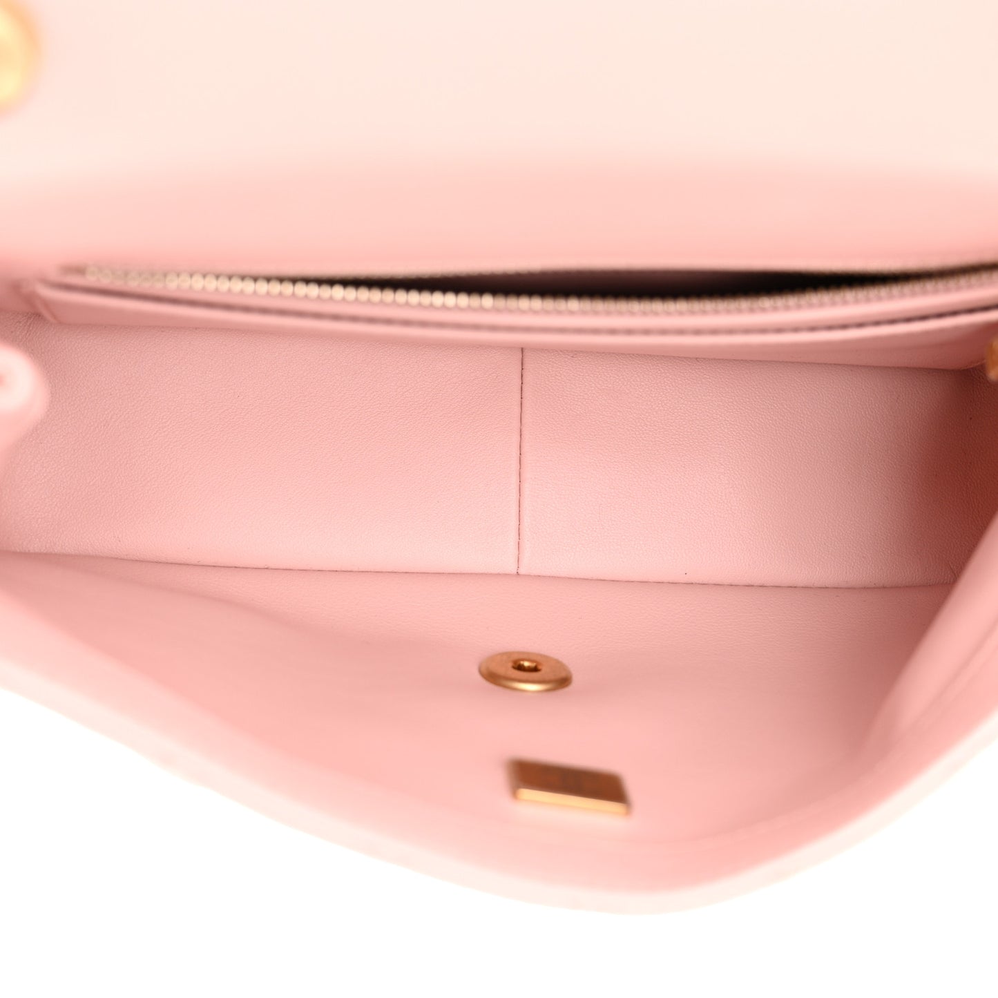 Lambskin Quilted Small Sweet Camellia Flap Light Pink