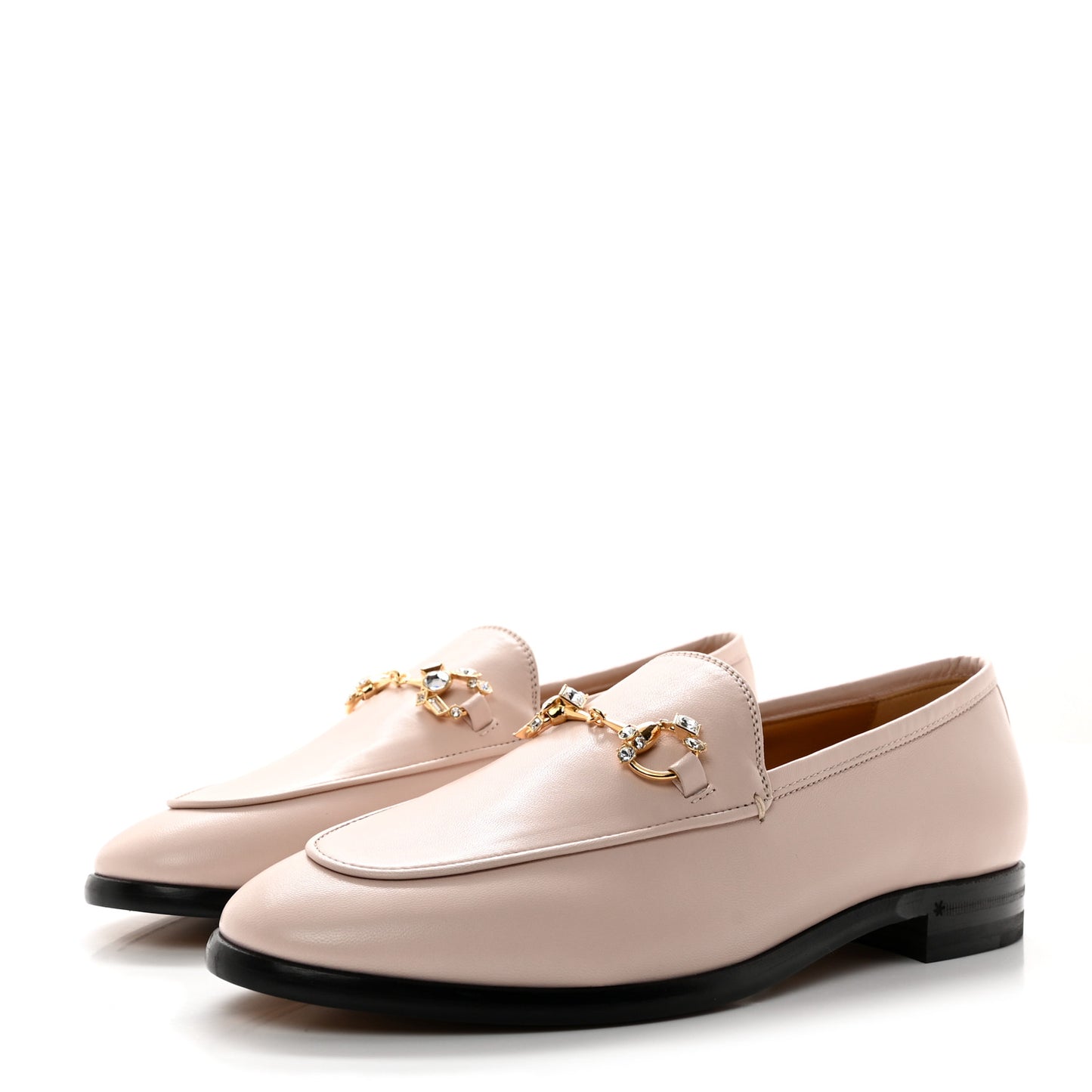 Malaga Kid 70 Cyrstal Horsebit Jordaan Loafers 38 Pink Hibiscus