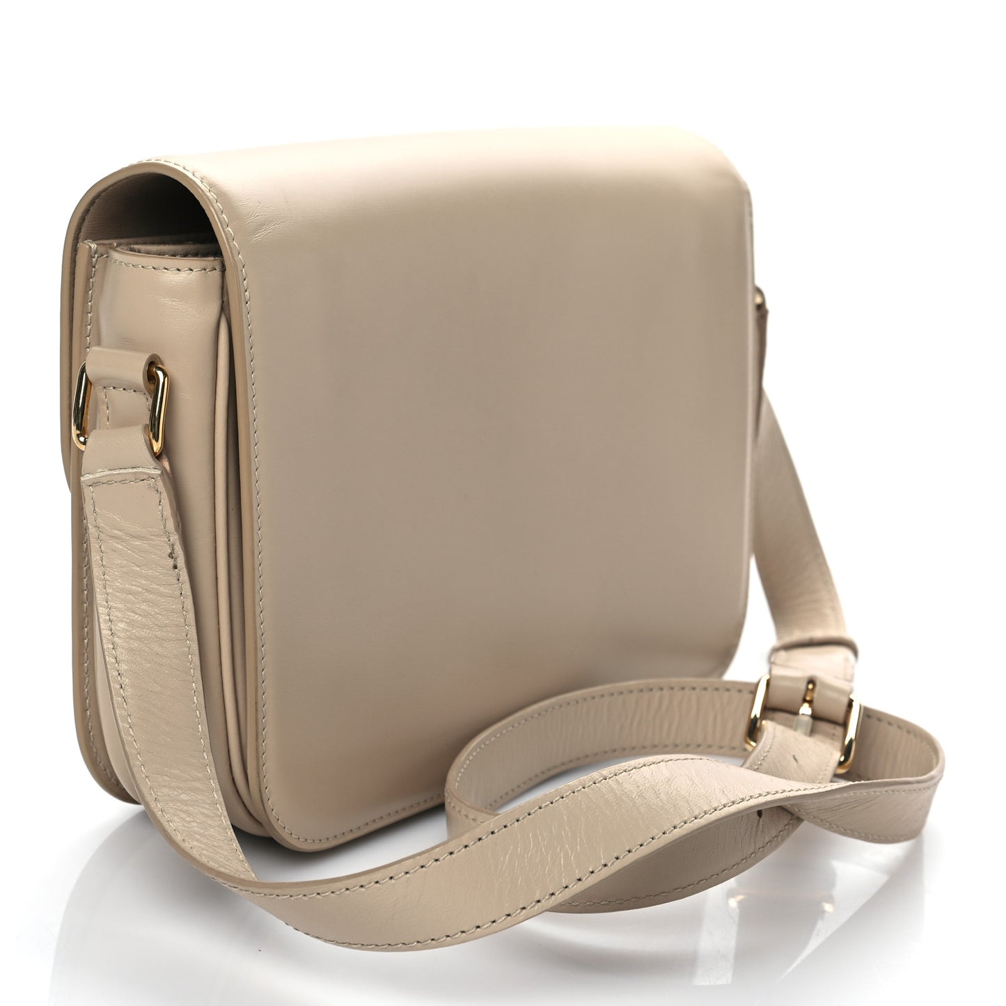 Shiny Calfskin Medium Triomphe Nude