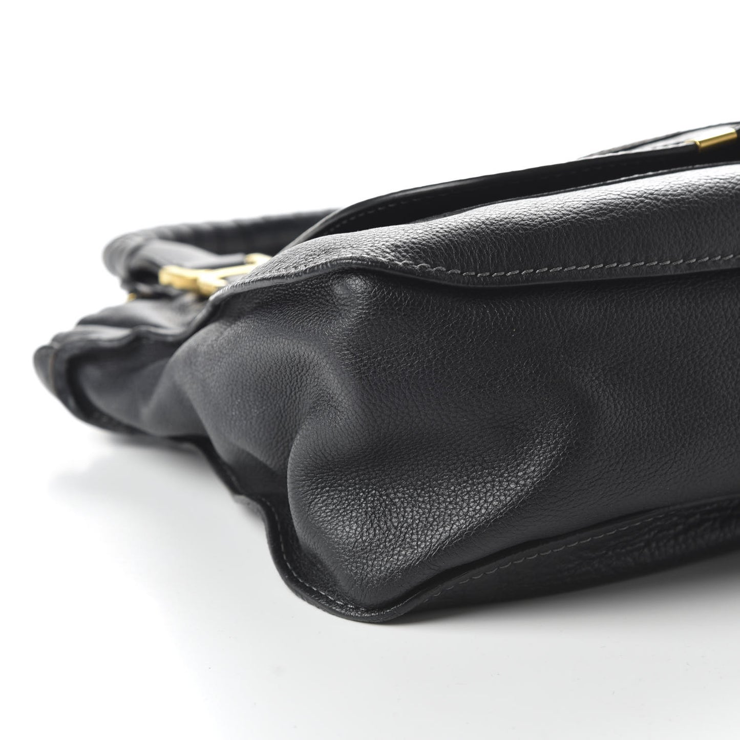 Calfskin Medium Marcie Satchel Black